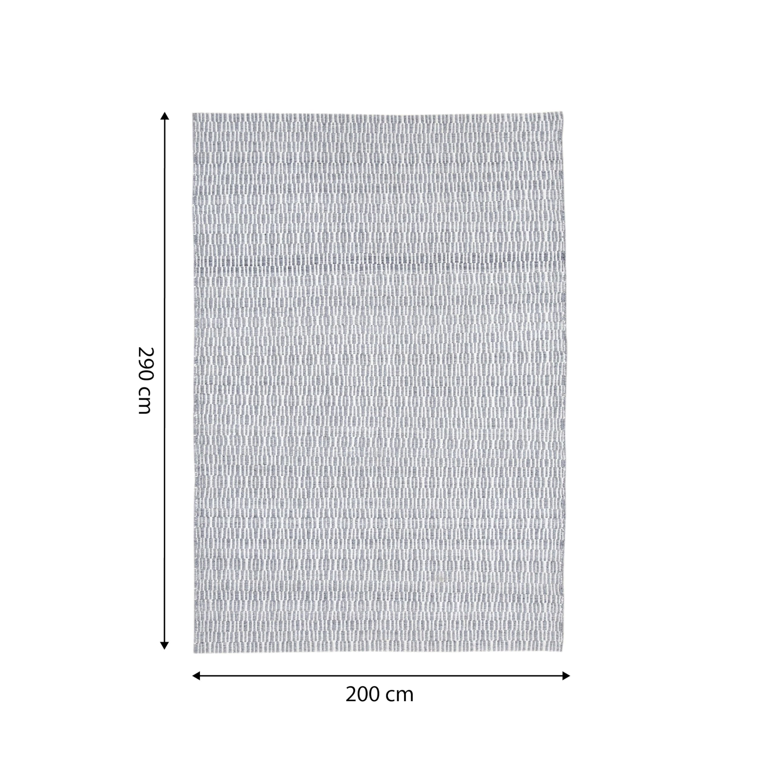 AXI Ibiza Outdoor-Teppich, Grau, Rechteakig | Gartenteppich für kleine Sitzbereiche | Außenteppich für Garten/Balkon/Terrasse 2000x290cm / Dicke: 5mm | Teppich Wetterfest & Nachhaltig