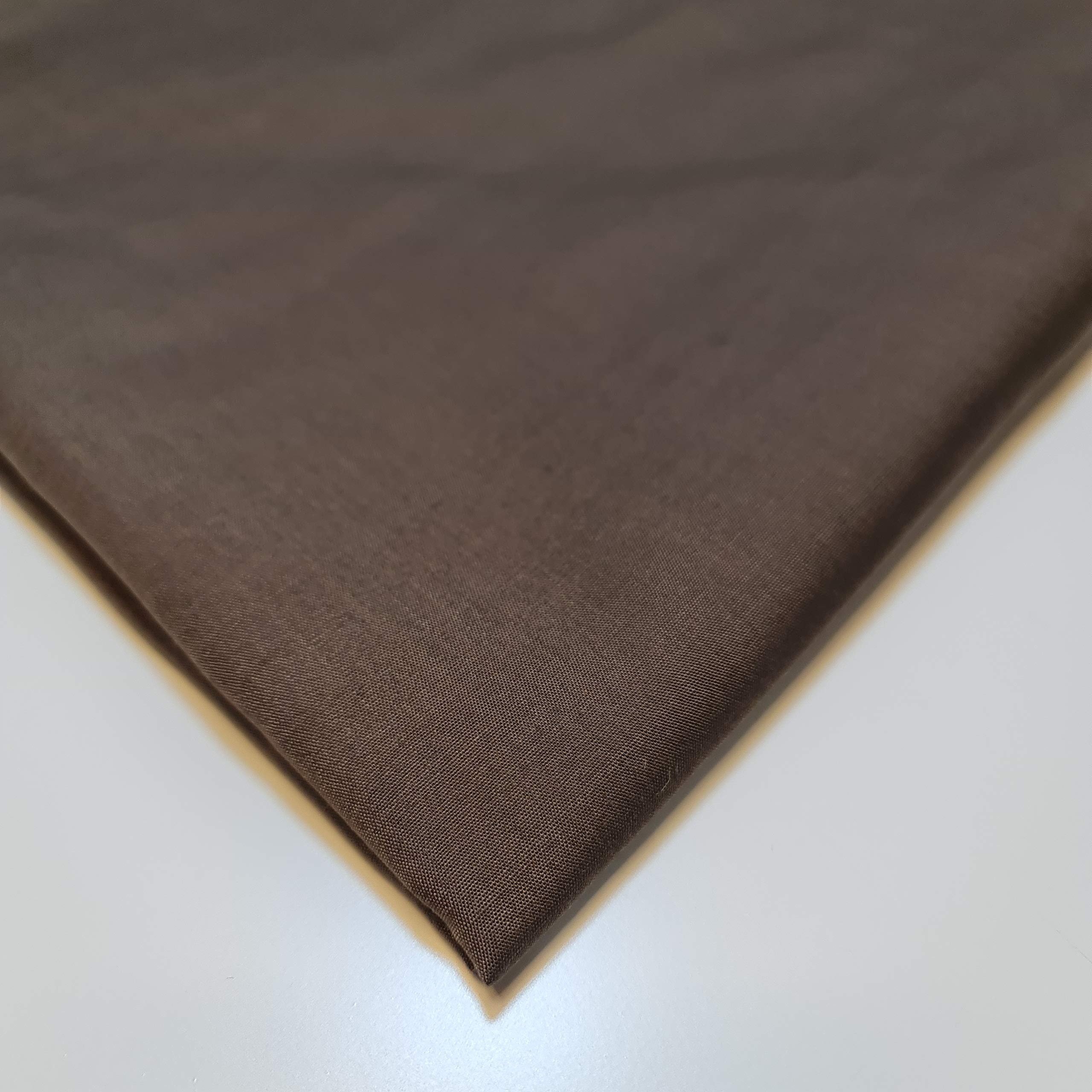 Stazione tessile Plain Poly Cotone Tessuto Rivestimento Rivestimento Abito Craft Materiale 111,8 cm (10 metri - marrone)