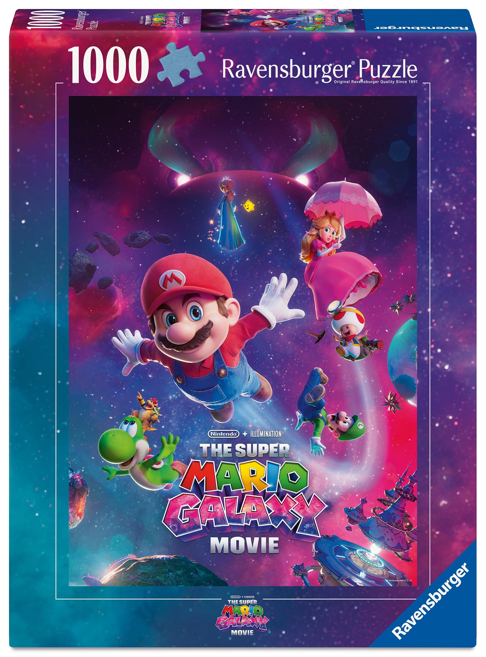 Ravensburger - Puzzle 1000 Piezas Super Mario 2 The Movie | Puzzle Adultos 50x70cm | Puzzle 1000 Piezas | Rompecabezas Adultos | Ideas Regalo