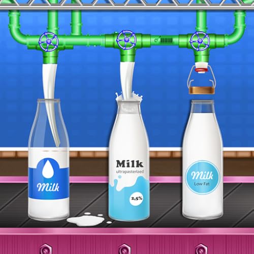 Fábrica de leche de granja lechera de vaca