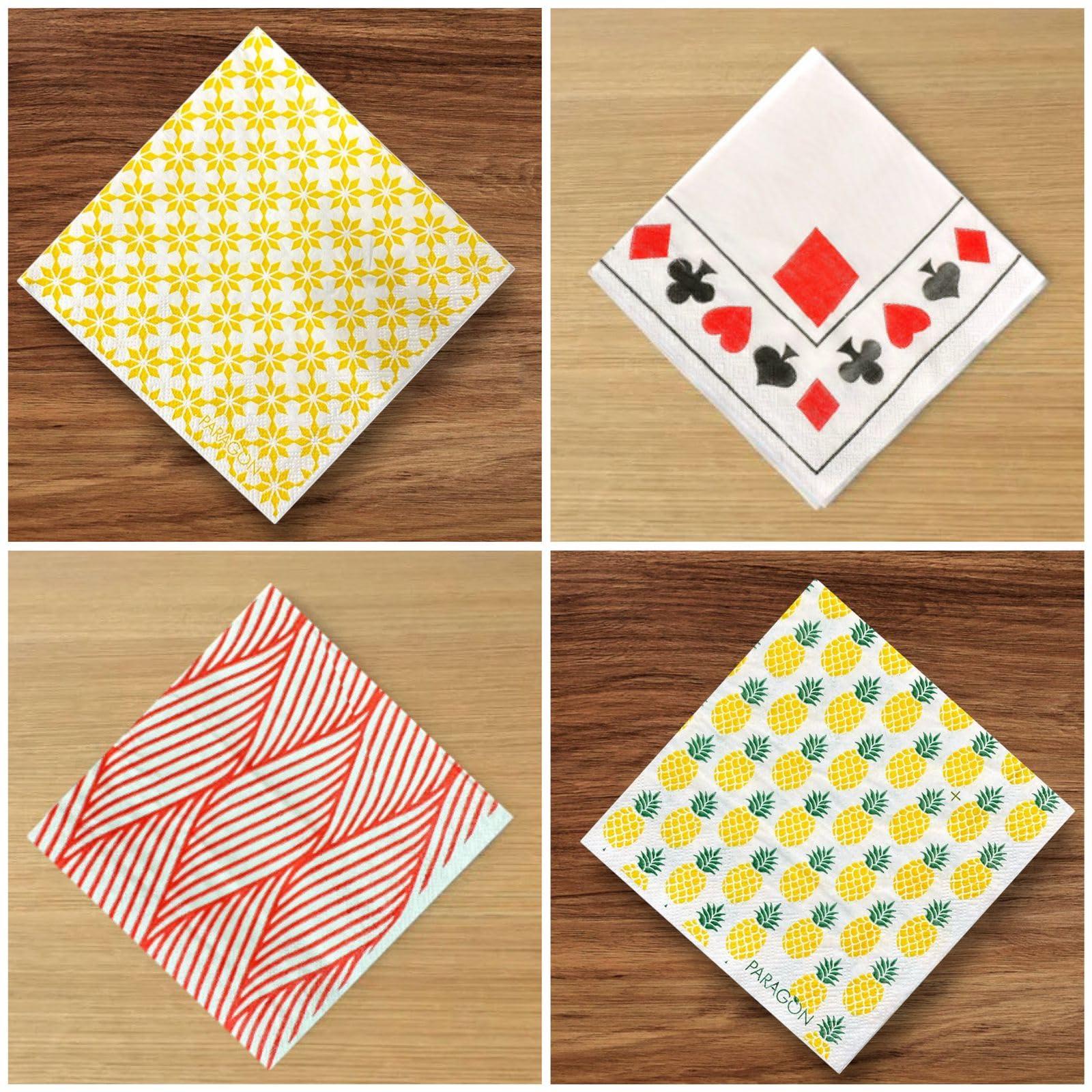 Nice Touch Tissue Paper 3 Ply (25 Pulls Per Pack, 100 Sheets, 33 X 33 cm) | Pack of 4 Printed Tissues | 3PLY Paper Napkins | Party Essential | Birthday Party/Celebrations-image-26