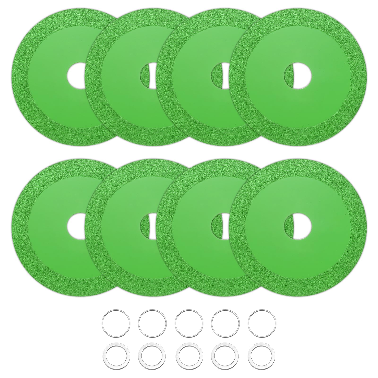 HARFINGTON 8 Pack Glass Cutting Disc 4.5 Inch for Angle Grinder Diamond Cutting Discs Ultra-Thin Saw Blade Wheel with 7/8" Arbor for Cutting Grinding