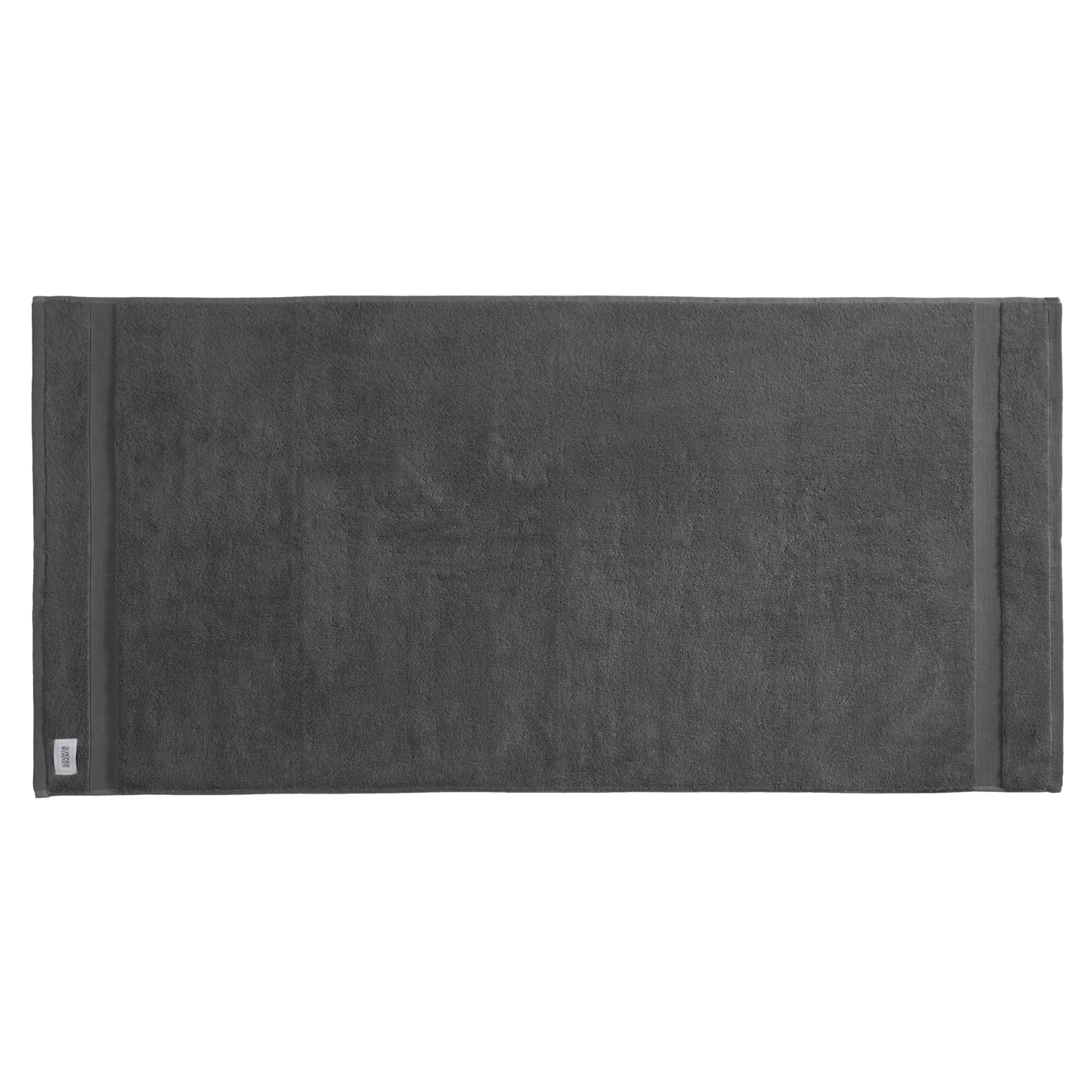 SCHÖNER WOHNEN 2-częściowy zestaw ręczników kąpielowych premium 70 x 140 cm – chłonne – luksusowe ręczniki kąpielowe antracytowe – 100% bawełna – puszyście miękkie – można łączyć jako zestaw ręczników