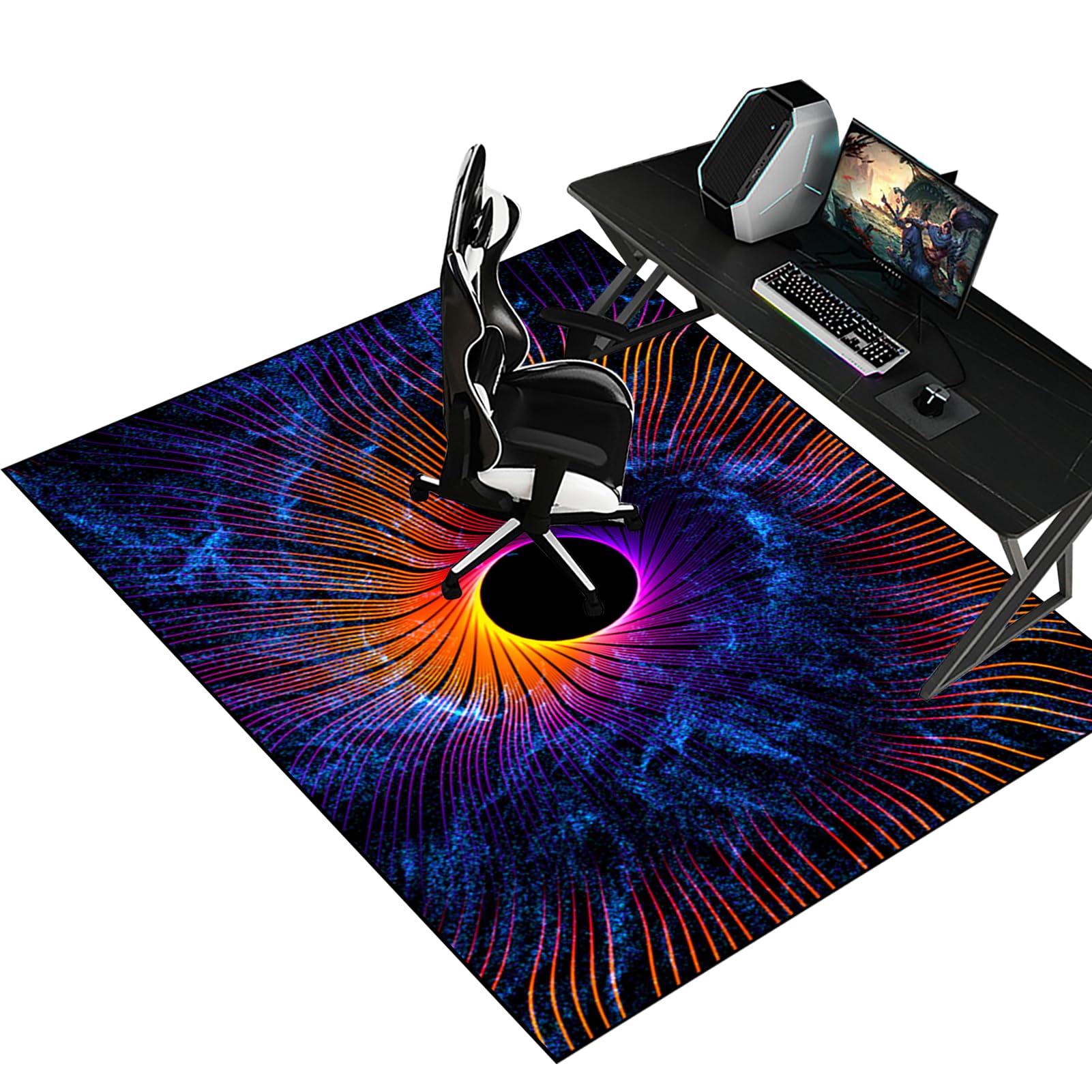 Gaming Chair Floor Protector | Durable Rectangle Desk Mat | For Hardwood Tile Laminate 160 x 200 cm