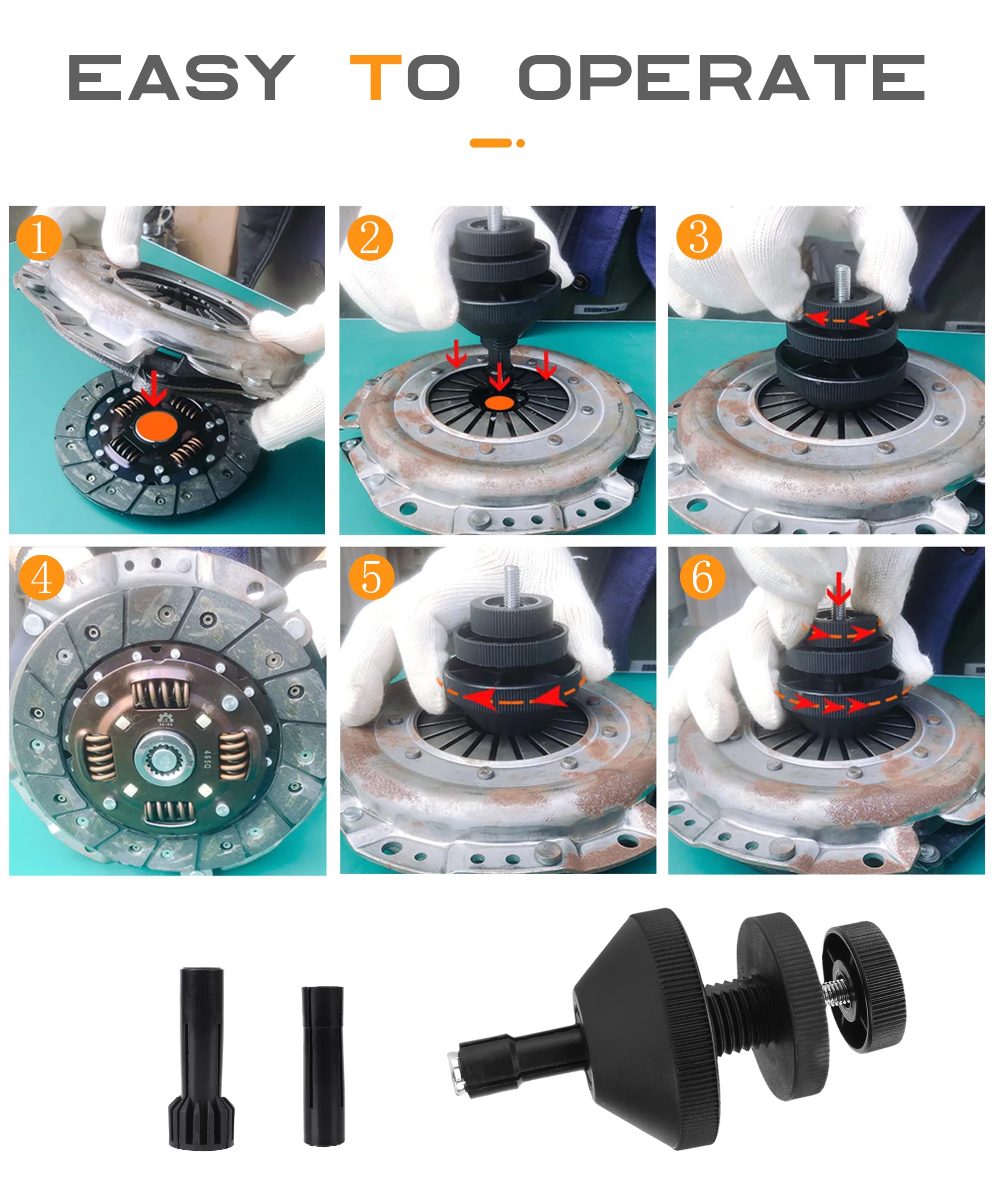 Flaconi Voiture Outil de Centrage d'embrayage,Centreur Embrayage,Kit de Correction d'embrayage,Centreur Embrayage Universel,Outil D'alignement de Correcteur d'embrayage