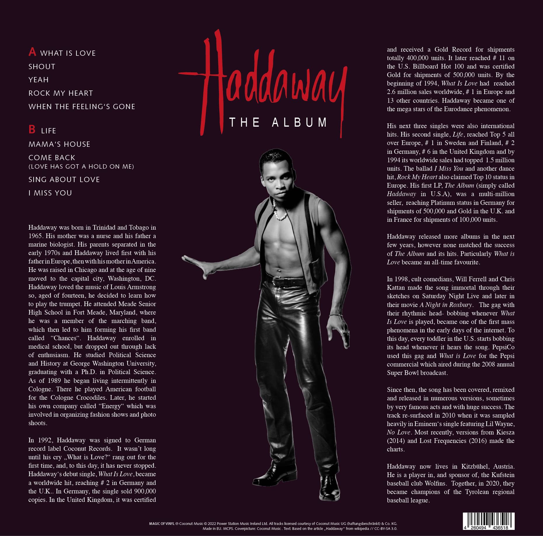Haddaway - The Album - 180gr transparent yellow (What Is Love…)