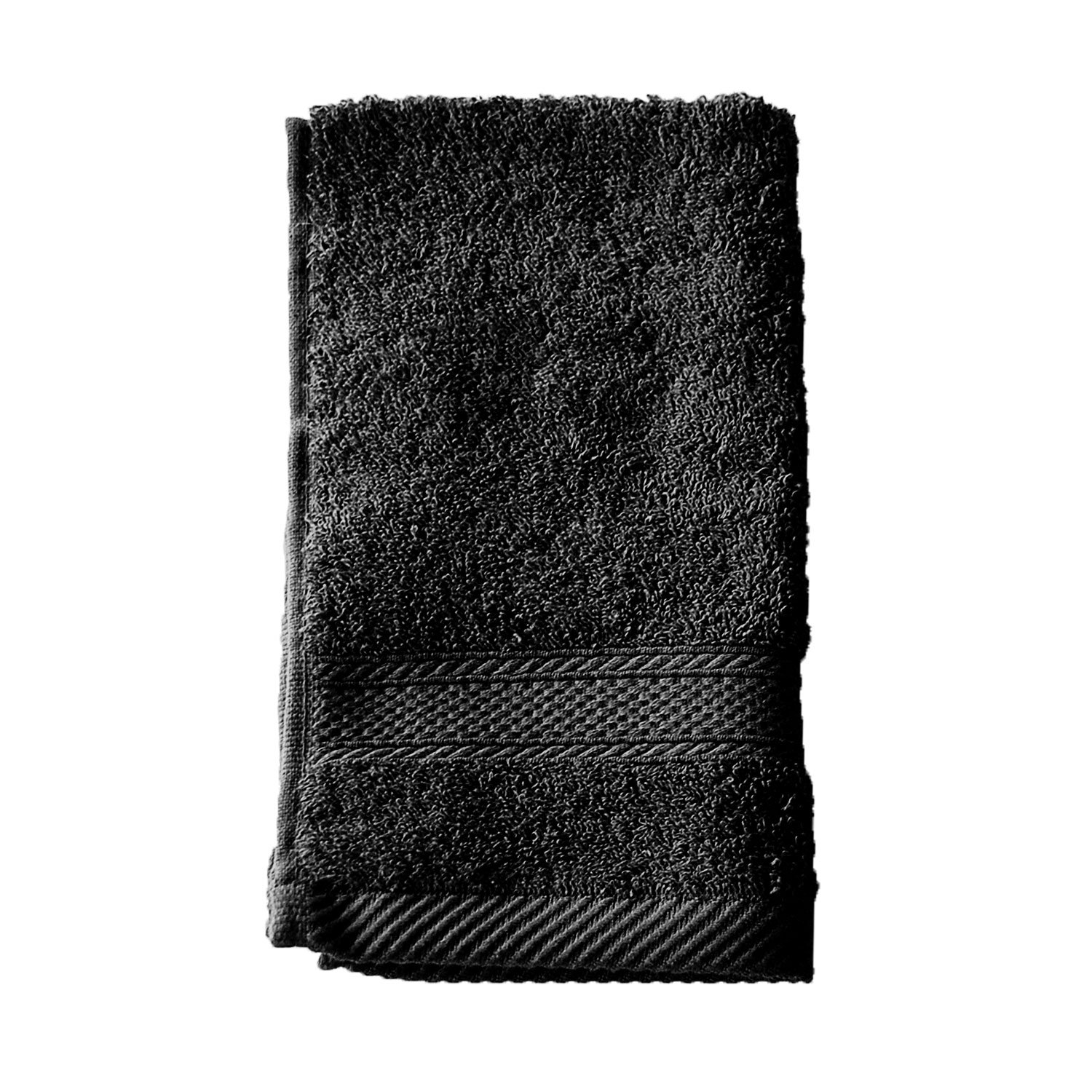 Unidades 30 Hotel toalla de invitados – Aqua – 450 g/m², 100% algodón, negro, 30cm x 50cm (12" x 20")