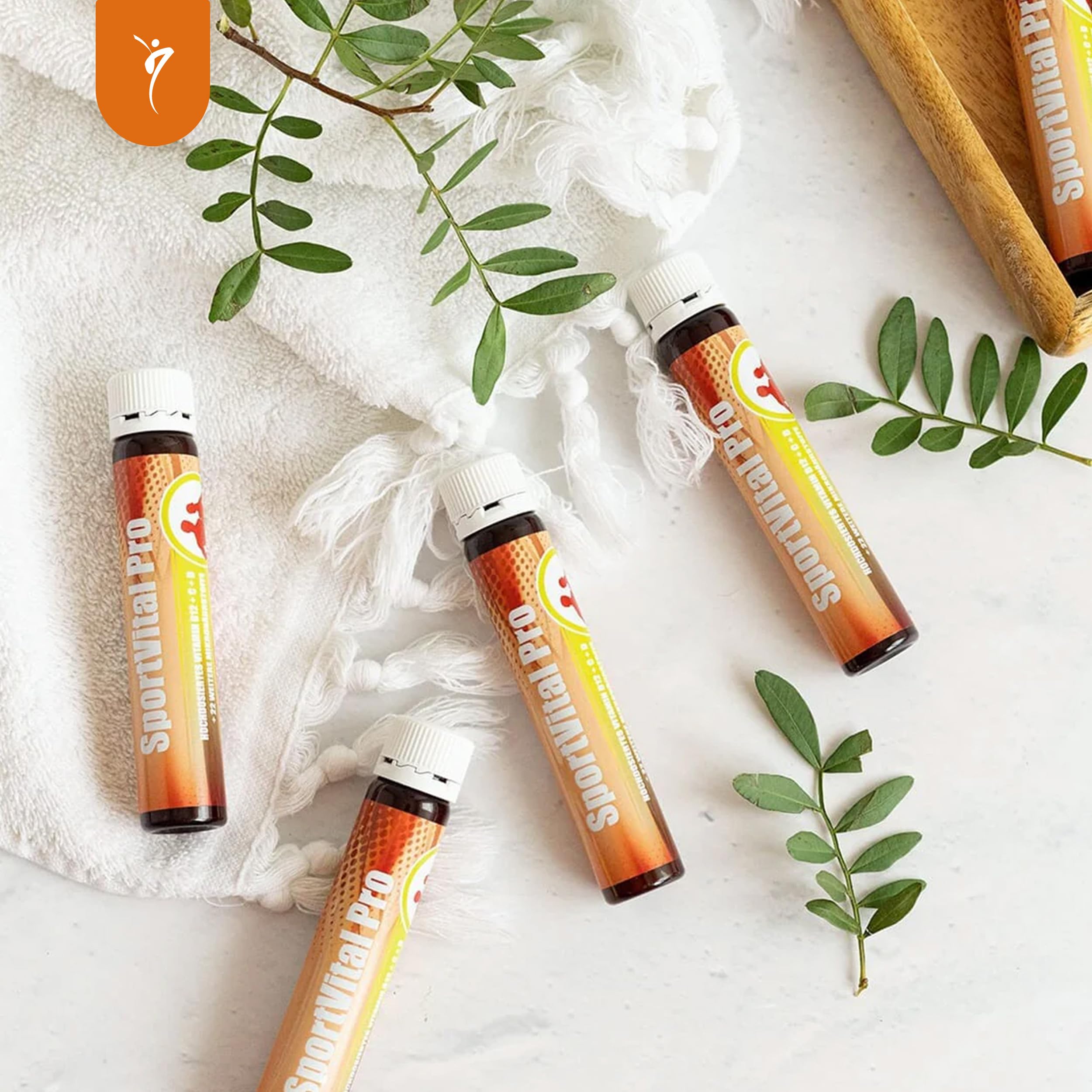 SanaExpert® SportVital Pro – Multivitamin für Sportler mit Magnesium, Eisen, Zink & B-Vitaminen | für Energiestoffwechsel & Immunsystem | mit L-Carnitin, 30 Trinkampullen à 25 ml, Made in Germany