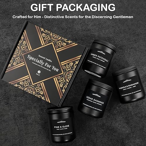 Miniatura 2 de Paquete de 2 velas perfumadas para el hogar, tarro grande de 3 mechas, velas de granero para aliviar el estrés, velas de aromaterapia para mujeres,