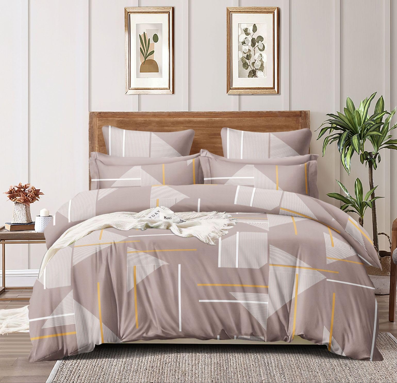 Castiqa Elastic Fitted Supersoft Premium Polycotton 200TC Double Bedsheets King Size 78x72 Inch with 2 Pillow Covers (Fits Upto Mattress of 8Inches) (Multicolor) (B0BS6WKM77) Amazon Price History, Amazon Price Tracker