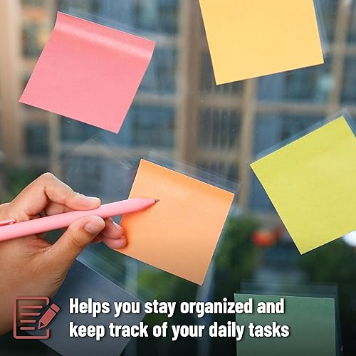 Miniatura 3 de Mr. Pen - Notas adhesivas de 3 x 3 pulgadas, 12 blocs, 720 hojas, paleta de colores de carnaval de otoño, notas adhesivas a granel, almohadillas