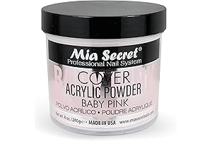 Mia Baby Acrylic Powder Cover Baby Pink 8 oz.