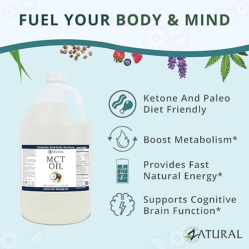 Miniatura 6 de Aceite de coco fraccionado aceite de MCT alimentos certificados y grado terapéutico aceite de transporte aceite de masaje aceite hidratante aceite