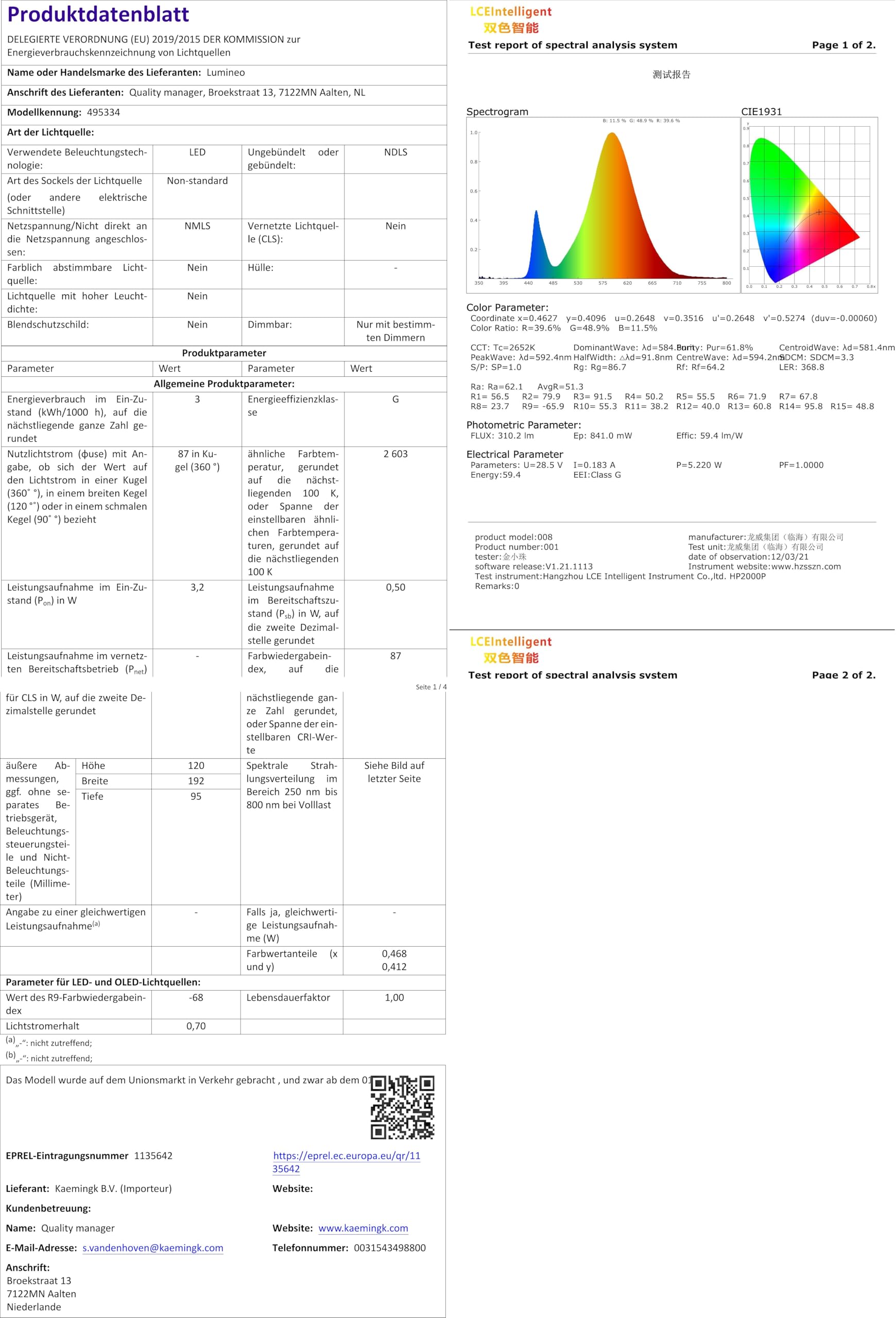 Lumineo LED Compact Lichterkette – 750 Cm, 350 LEDs, Warmweiß, Mit Timer (8h) & Dimmer (5F), IP44 Für Innen & Außen