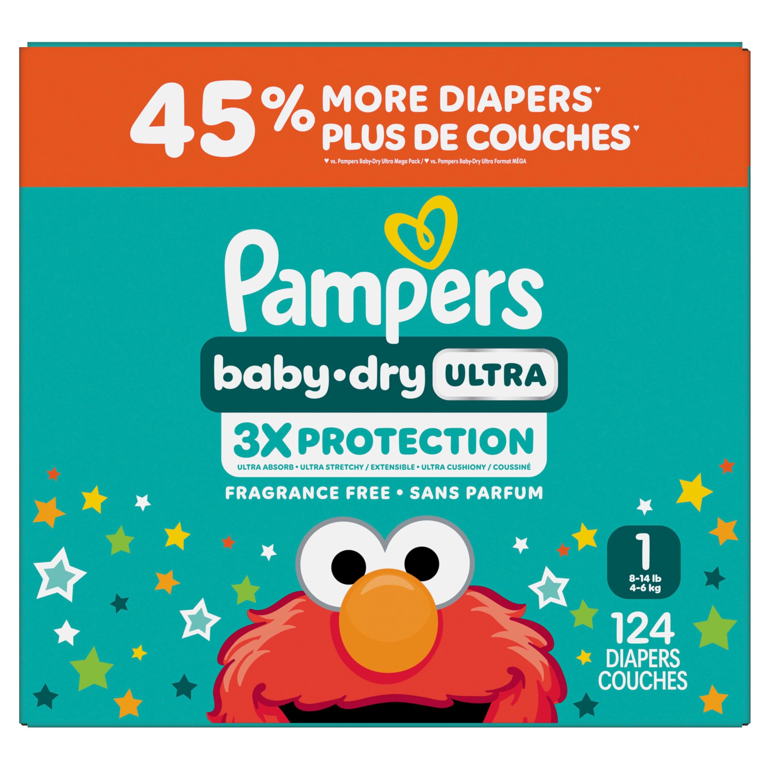 pampers1様 Pampers Baby Dry Ultra Diapers, Size 1, Absorbent Disposable