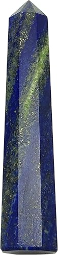 HARMONIZE Decoración de mesa de cristal curativo con piedra espiritual de lapislázuli de la torre del obelisco