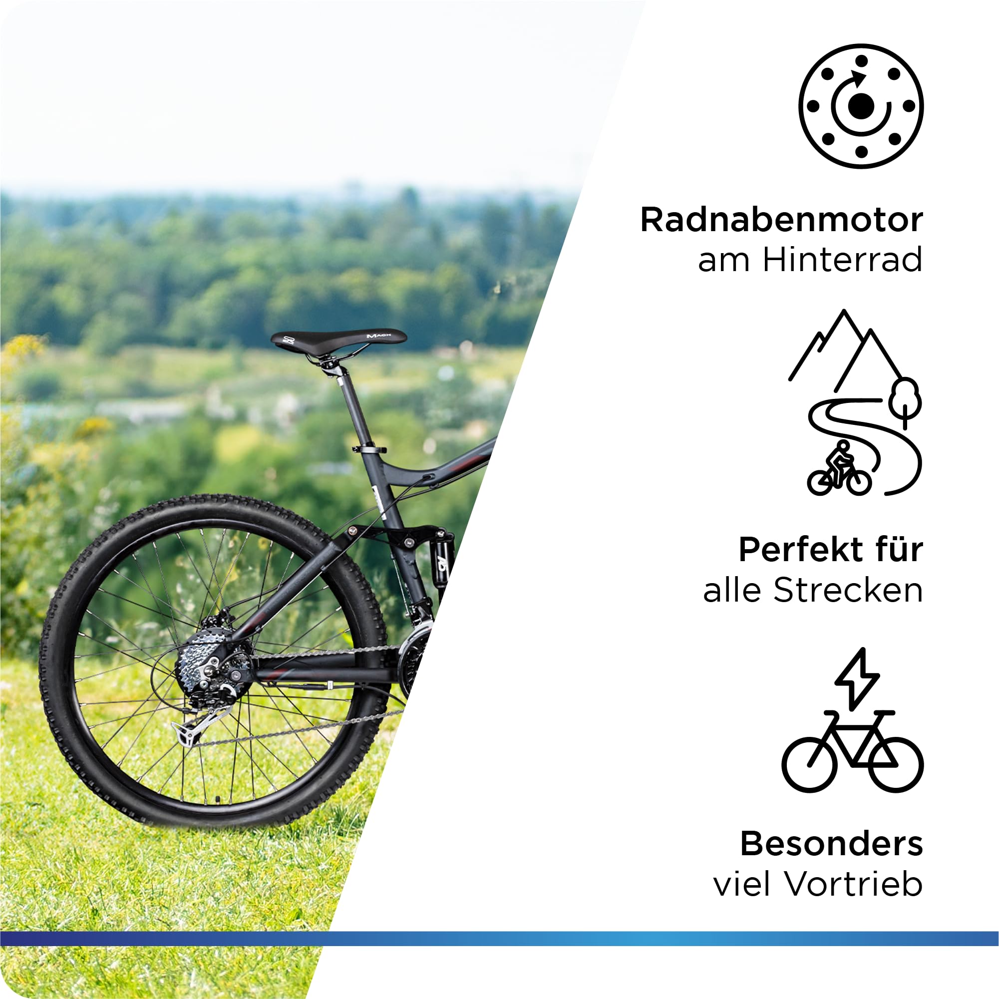 ZÜNDAPP XFS Ebike 27,5 Zoll Fully MTB Fahrrad für Damen und Herren 170-190 cm Elektrofahrrad Hinterradmotor 27 Gang Scheibenbremse E Bike 504 Wh Akku