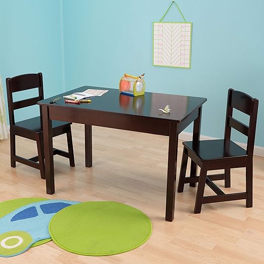 KINGWOOD FURNITURE Study Table with Set of 2 Chair for Kids Dining