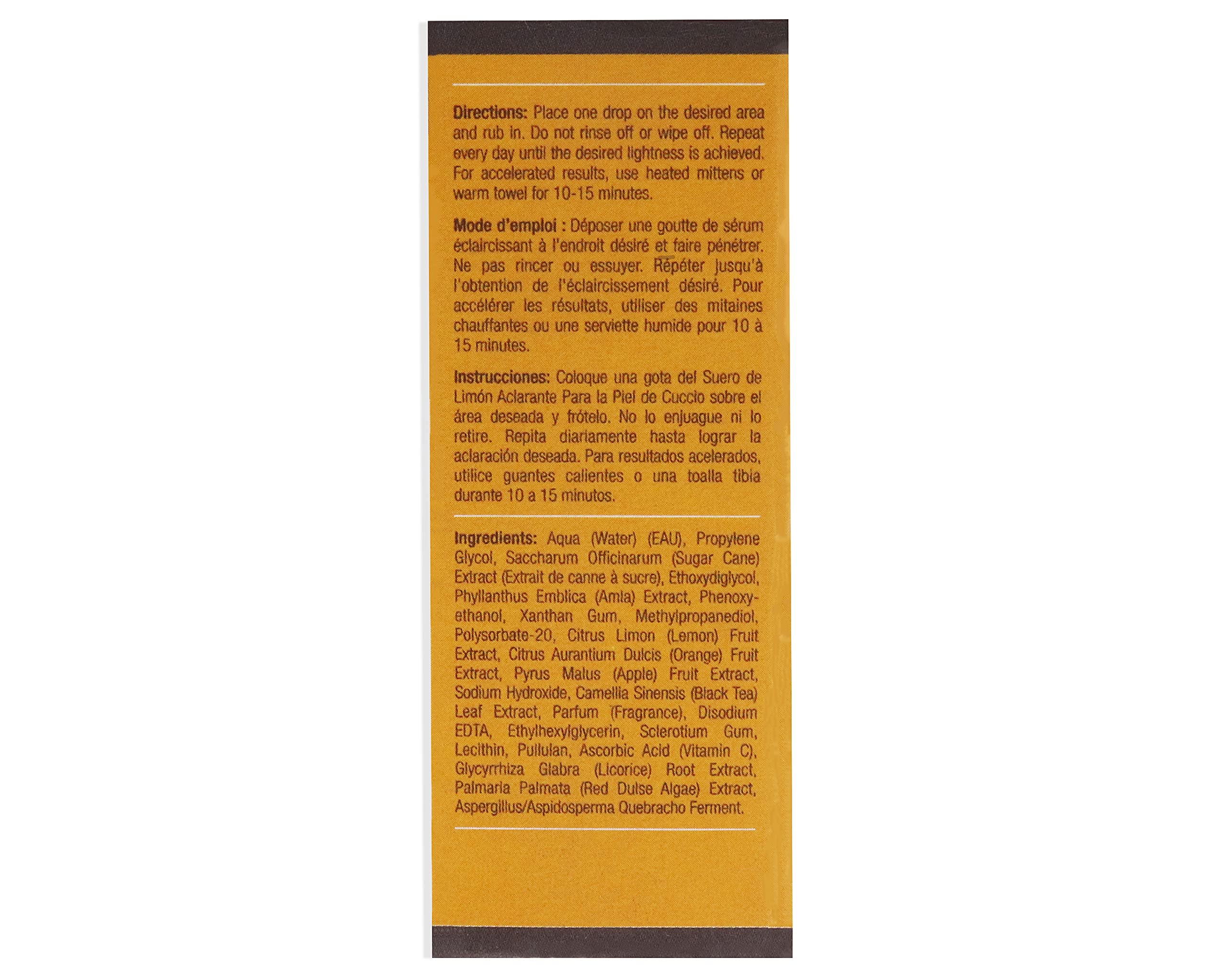 Naturale Lemon Skin Lightening Serum - Reduce y aclara las pigmentaciones de la piel, las manchas de la edad y las decoloraciones - Renueva la apariencia de la piel - Ayuda en la recuperación 4