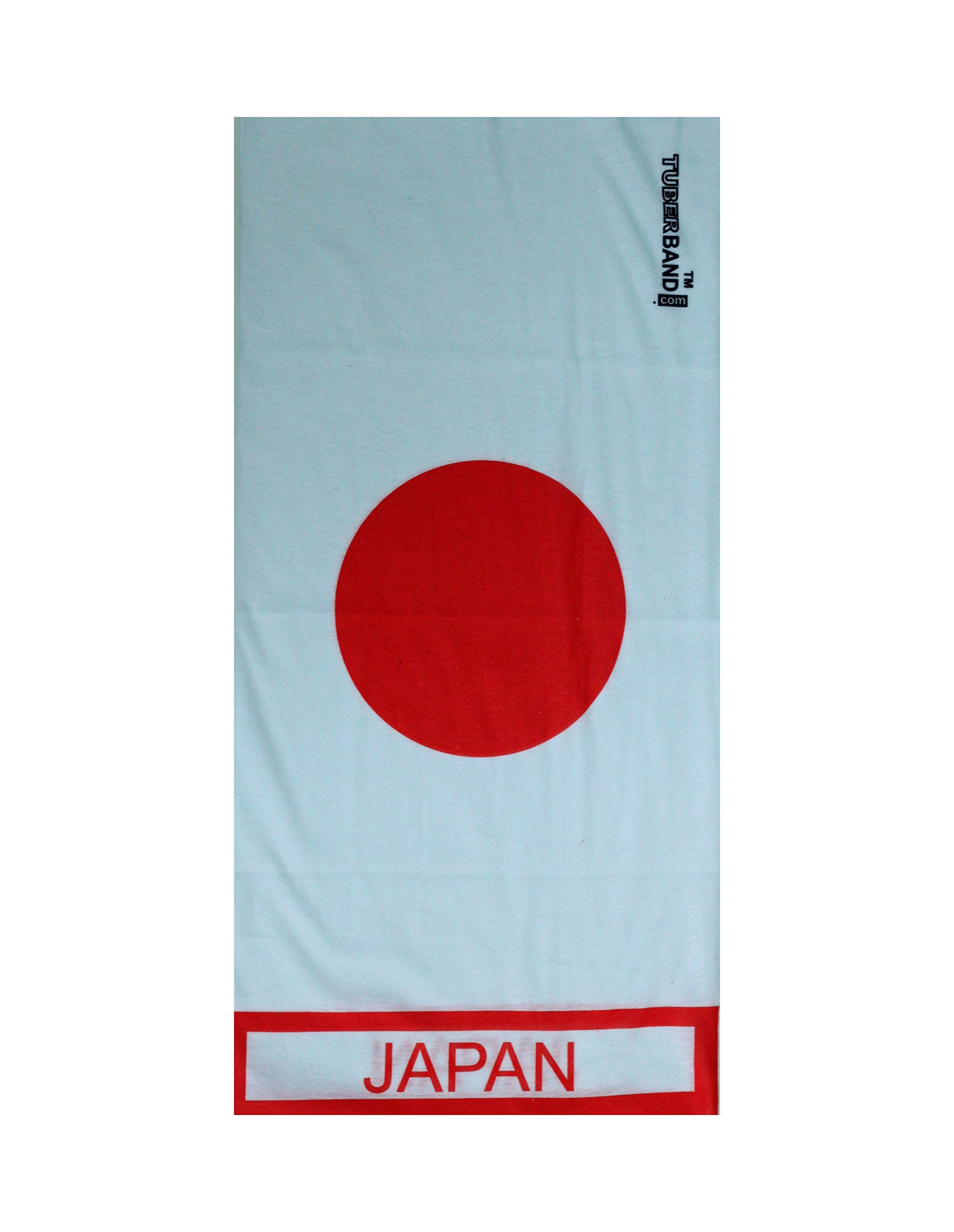 Seamless Multifunctional Unisex JAPAN Country Flag Bandana, Unique Design with Country Name Printed . Microfiber. Outdoor Sport Head Band. One Size Fits Most .UV Protection, Strong, Durable, Soft, Breathable, Absorbent, Can Be Used As Hairband, Wrist Band,neckerchief,cap,face Mask,balaclava,hood,sun Guard , Hat Liner and More.