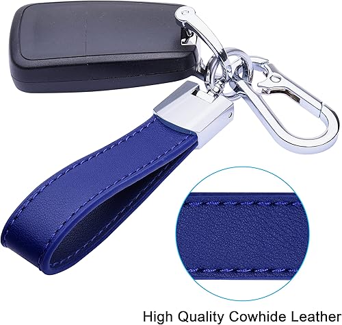 Miniatura 2 de Wisdompro Llavero de cuero genuino para automóvil, llavero para hombres y mujeres