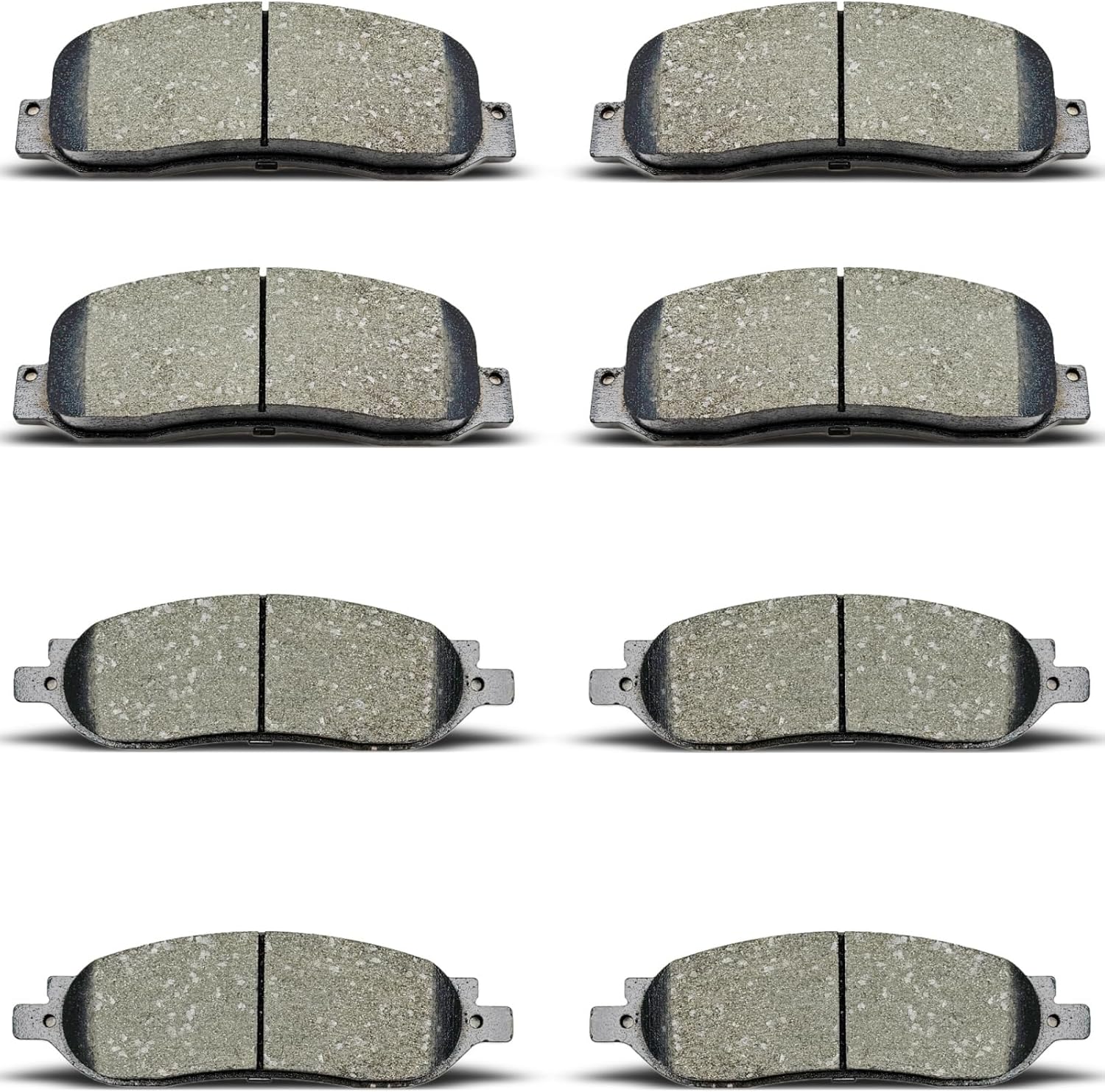 D1068 D1069 Front Rear Ceramic Brake Pads Set Fit For 2005-2007 Ford F-250 Super Duty, 2005-2008 Ford F-350 Super Duty