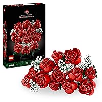 LEGO Botanicals Bouquet di Rose - Set di Fiori Finti con 12 Rose da Costruire