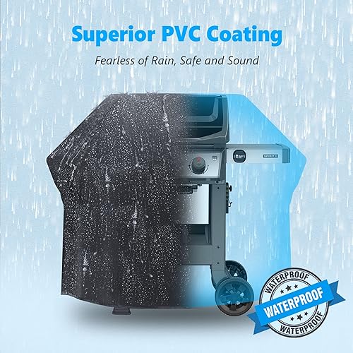 Miniatura 7 de Funda para parrilla de 48 pulgadas  Cubierta superior para parrilla de gas Weber Spirit 2, cubierta de barbacoa 600D al aire libre impermeable