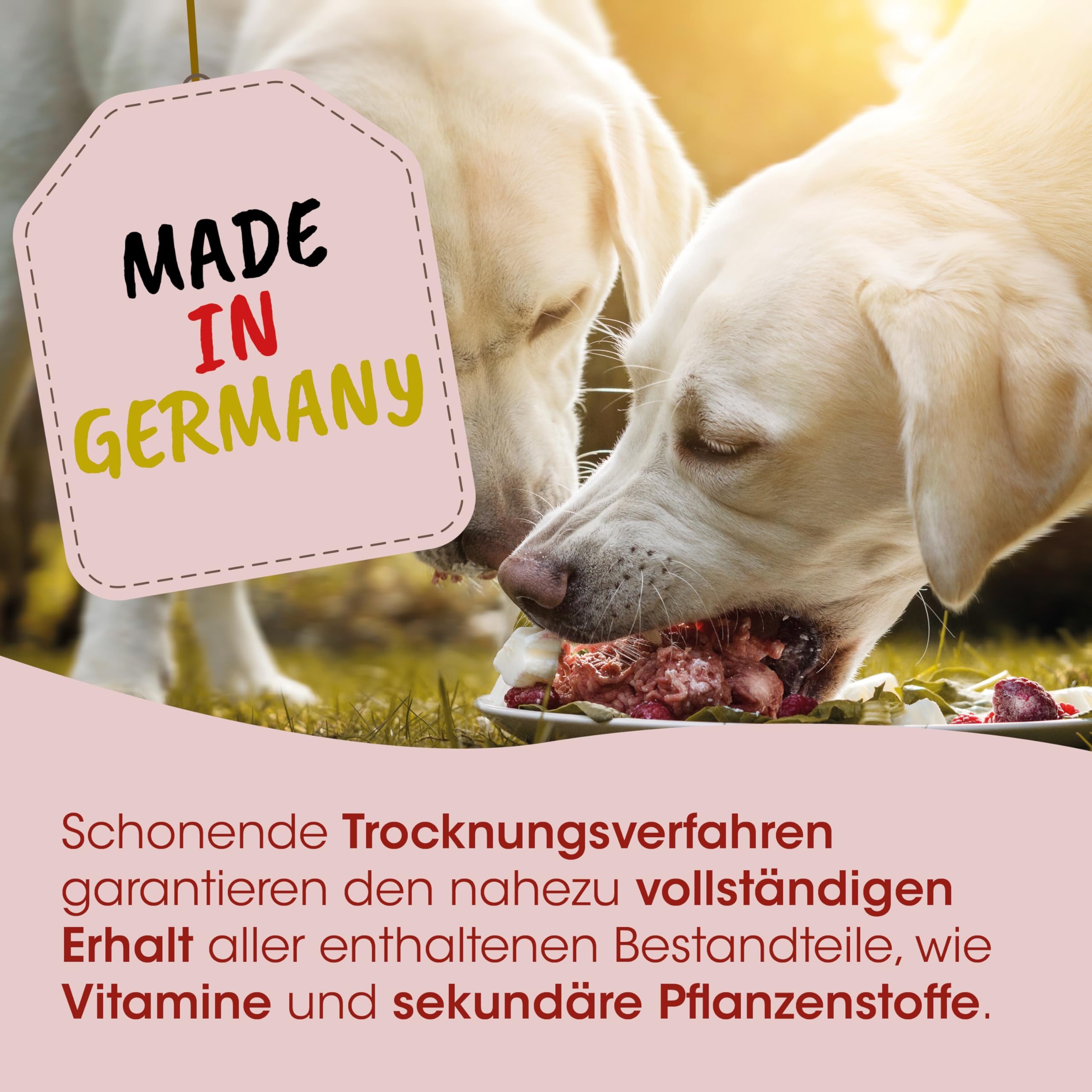 cdVet Fit-Barf Gemüseflocken Dreierlei für Hunde - Karotte, Süßkartoffel & Zucchini, Getreidefrei, 3,5kg