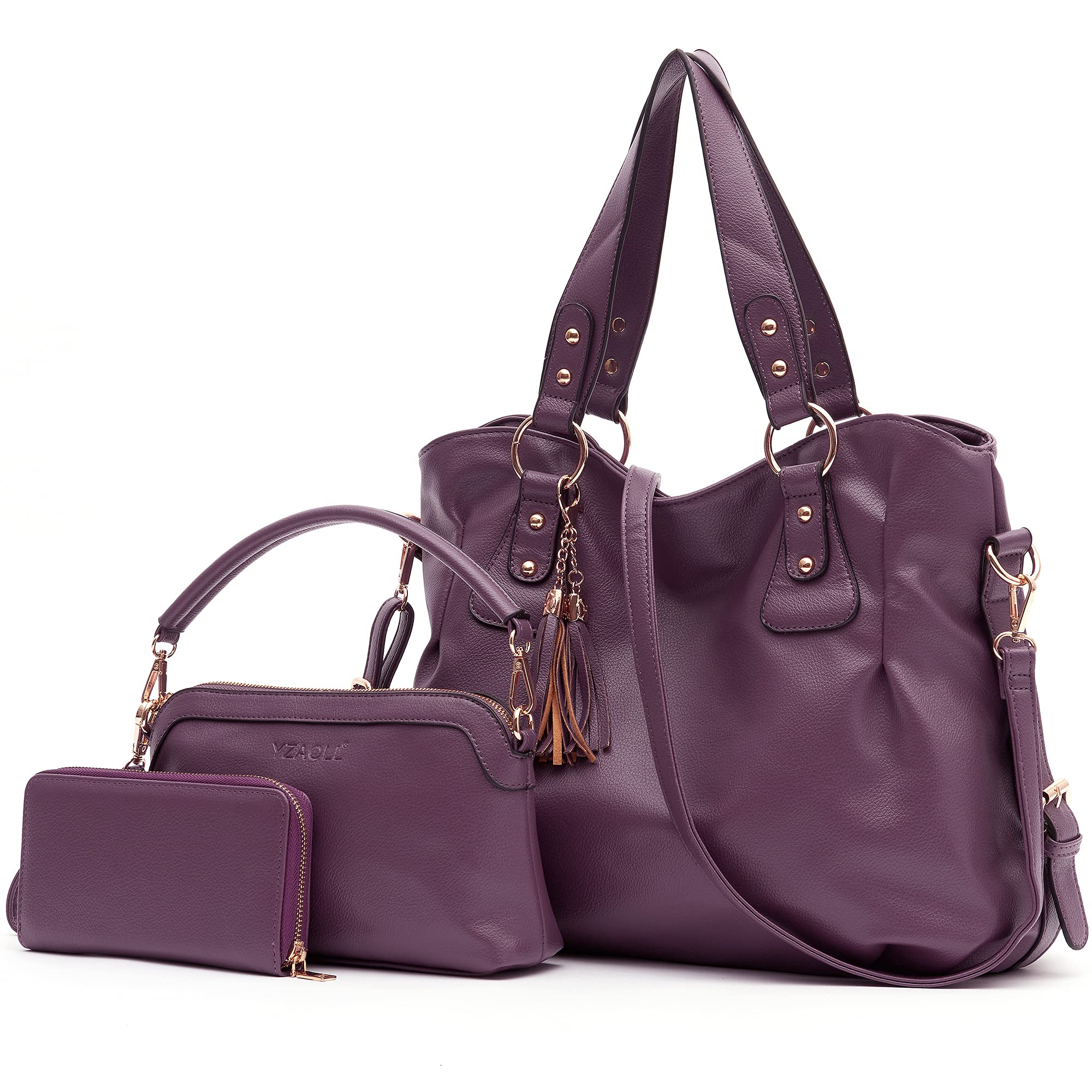 Womens Large Leather Hobo Handbag Ladies Fashion Tote