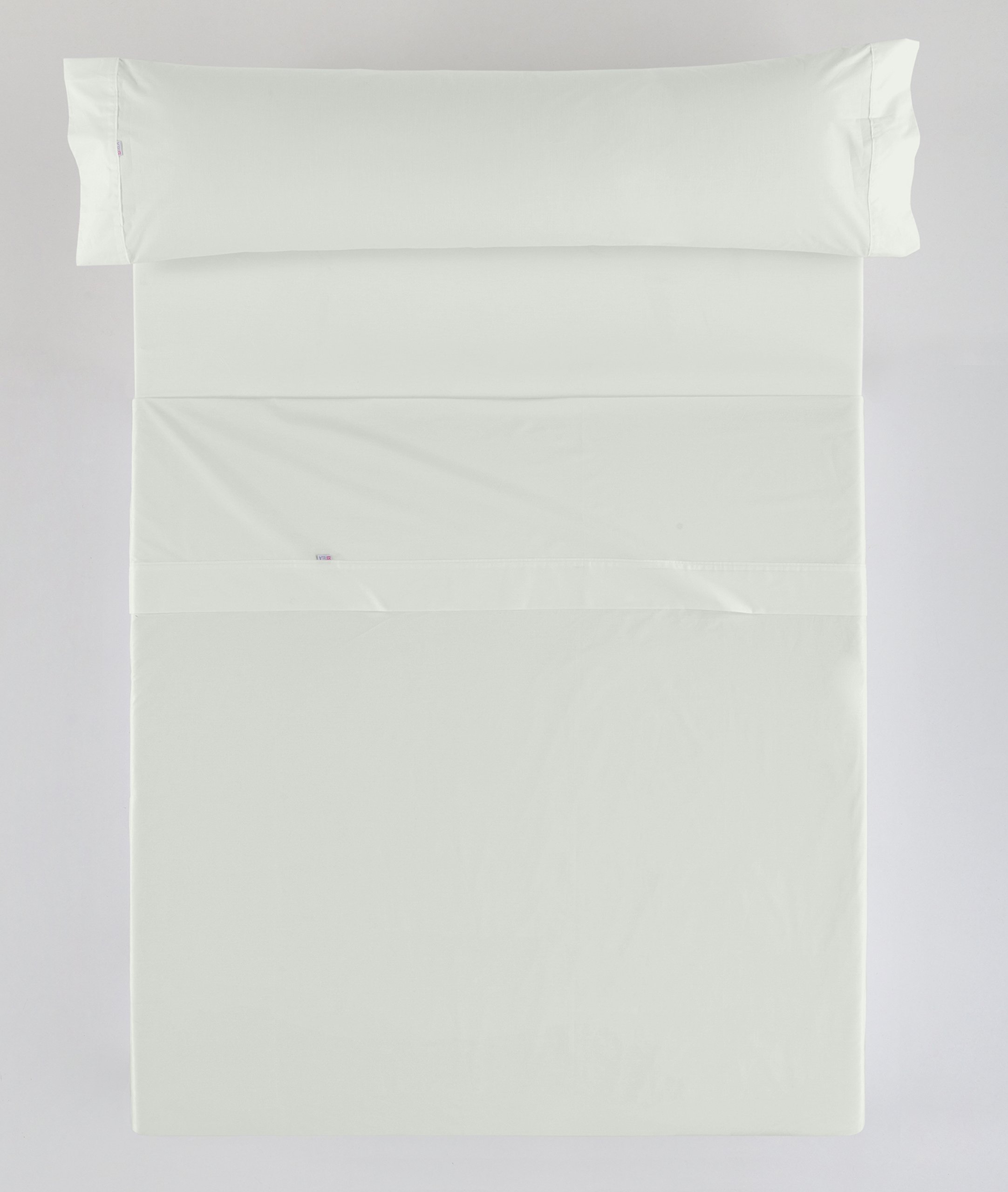Juego de sábanas color hueso Cama de 90 (3 piezas) - 100% algodón - 200 hilos