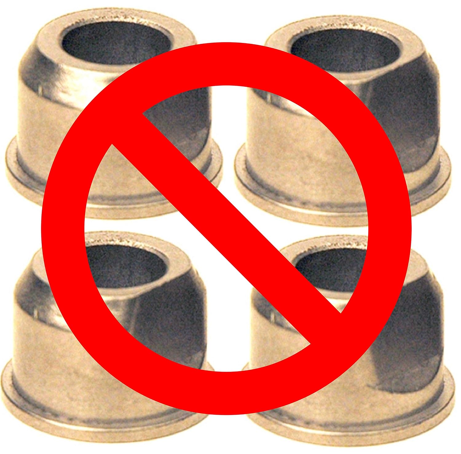 (4 Pack) HD Switch Front Wheel Bushing to Bearing Conversion Kit fits Husqvarna 532009040 9040H 532124959 5920H, 9040HR 9040N Husqvarna Sears Craftsman Poulan Jonsered AYP Garden Tractor Lawn Mowers