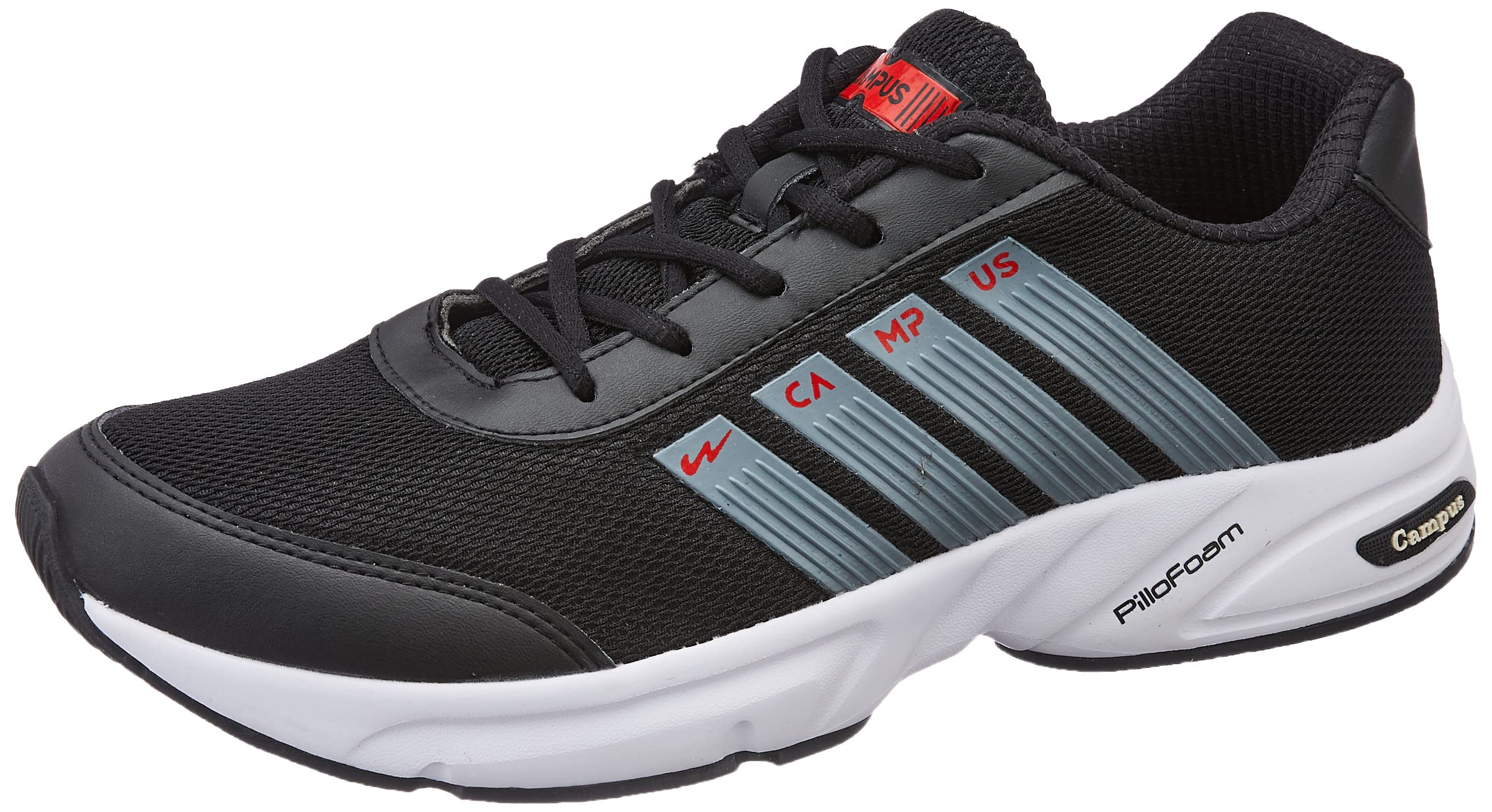 Campus Mens Bull PRO BLK/D.Gry Running Shoes - 6UK/India CG-69A (B09RBDY31M) Amazon Price History, Amazon Price Tracker
