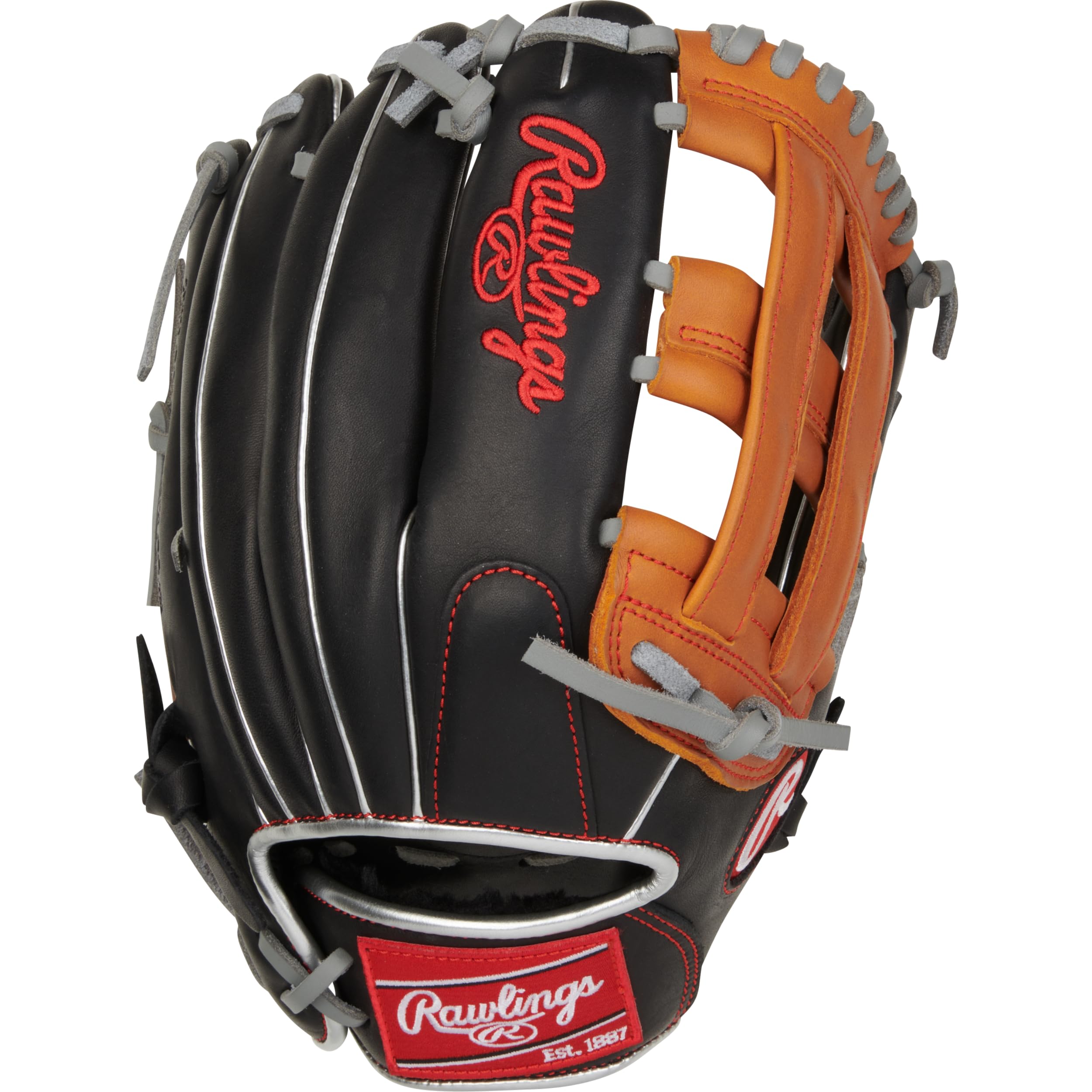 Rawlings | R9 Youth Contour Fit Gants de Baseball | Tailles 27,9 cm – 30,5 cm | Plusieurs Styles