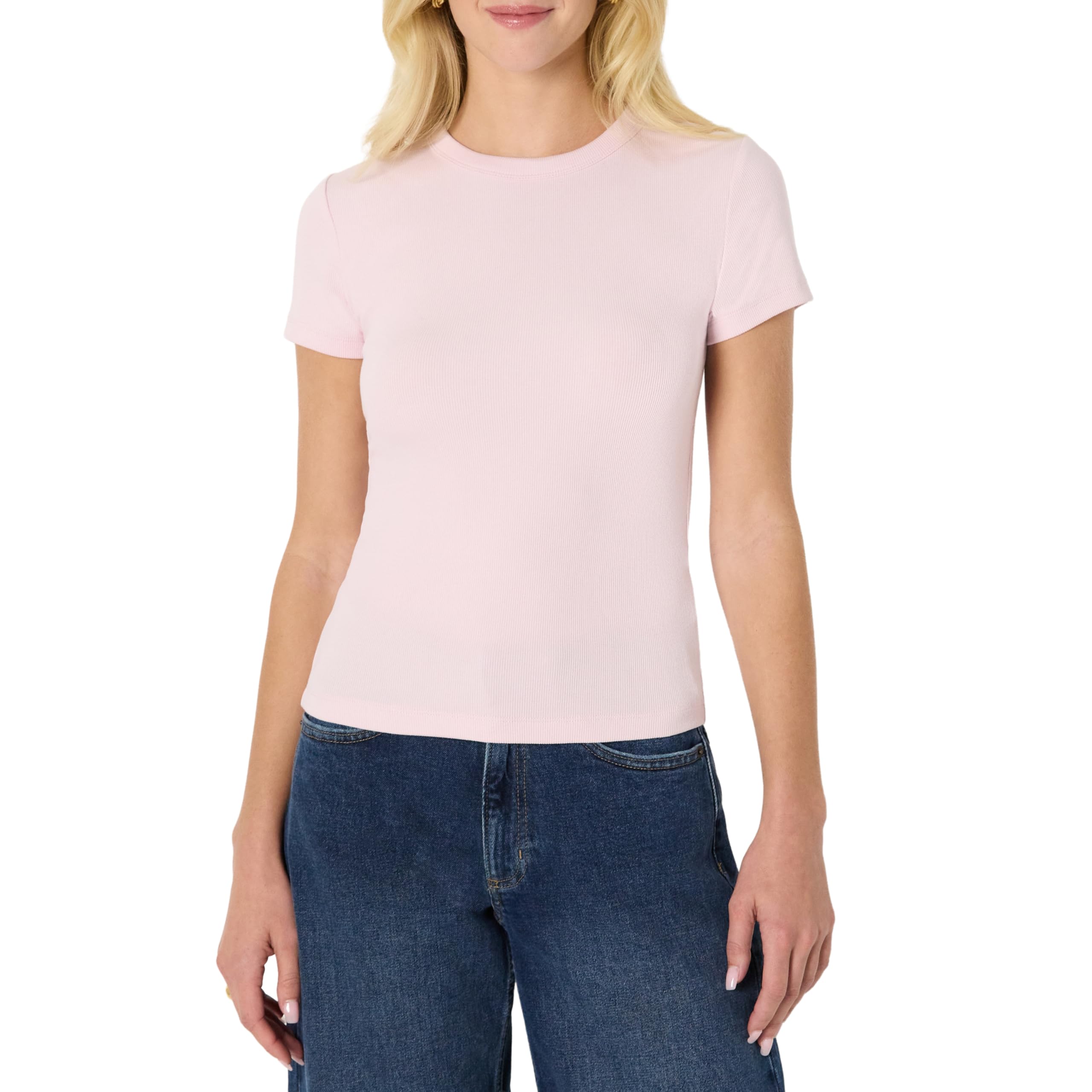 Amazon Essentials Damen Slim-Fit-T-Shirt mit Kurzen Ärmeln