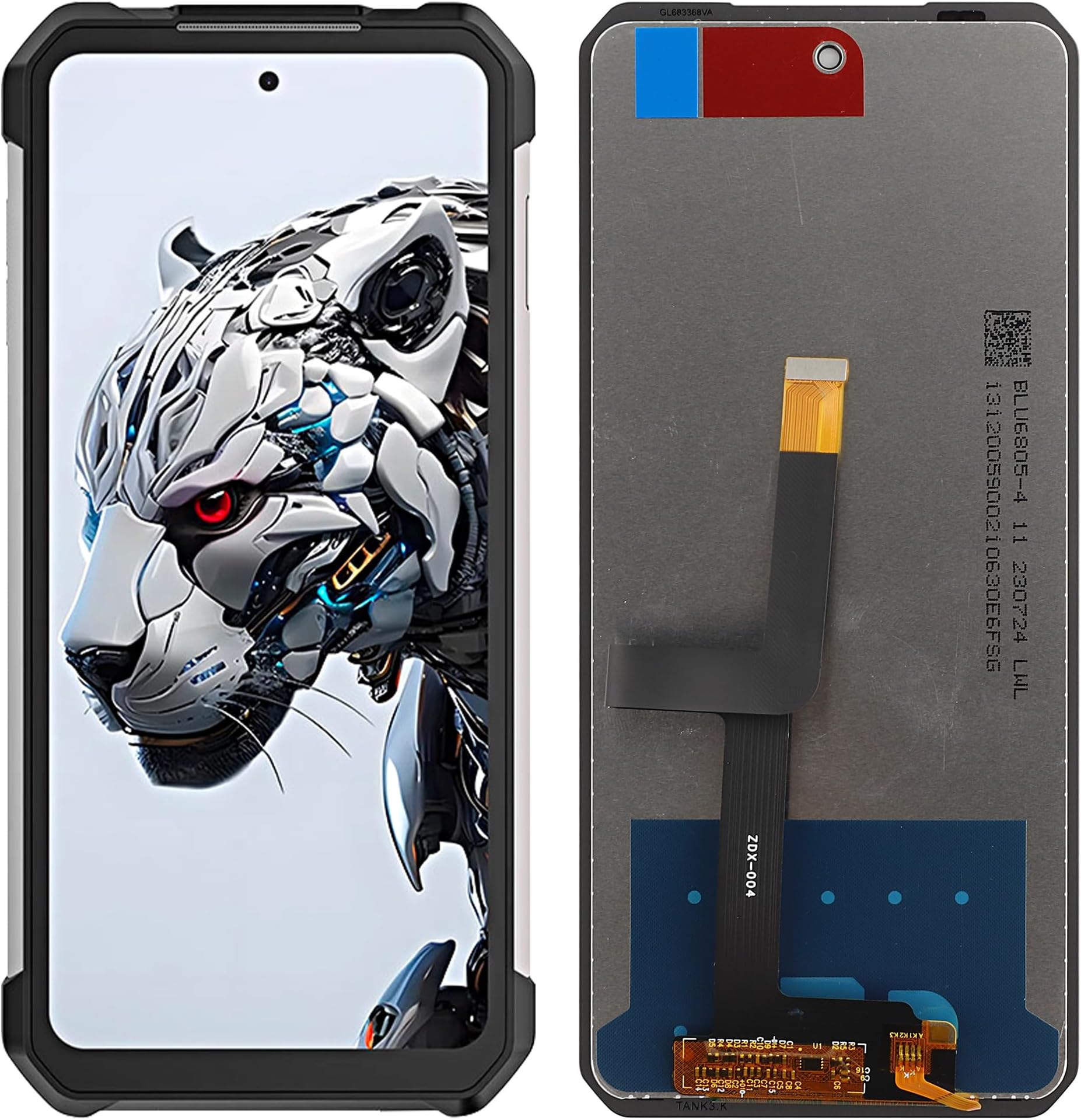 New LCD Replacement Compatible with Unihertz Tank 3/ Tank 3 Pro(Black Without Frame) LCD Display Touch Screen Digitizer Assembly with Repair Tools