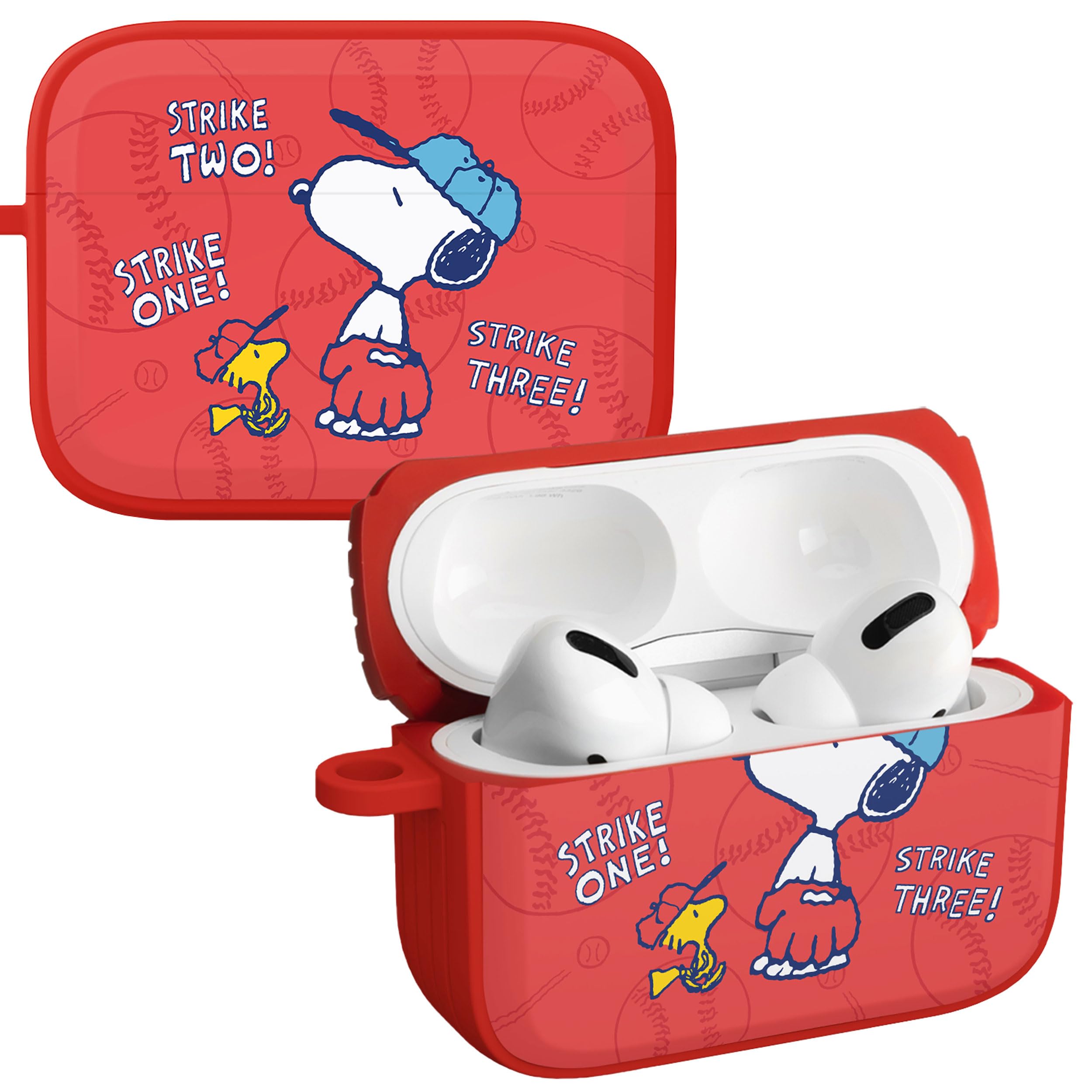 Peanuts Snoopy in Sports HDX Case Cover Compatible with Apple AirPods Pro 1 & 2 (Baseball)