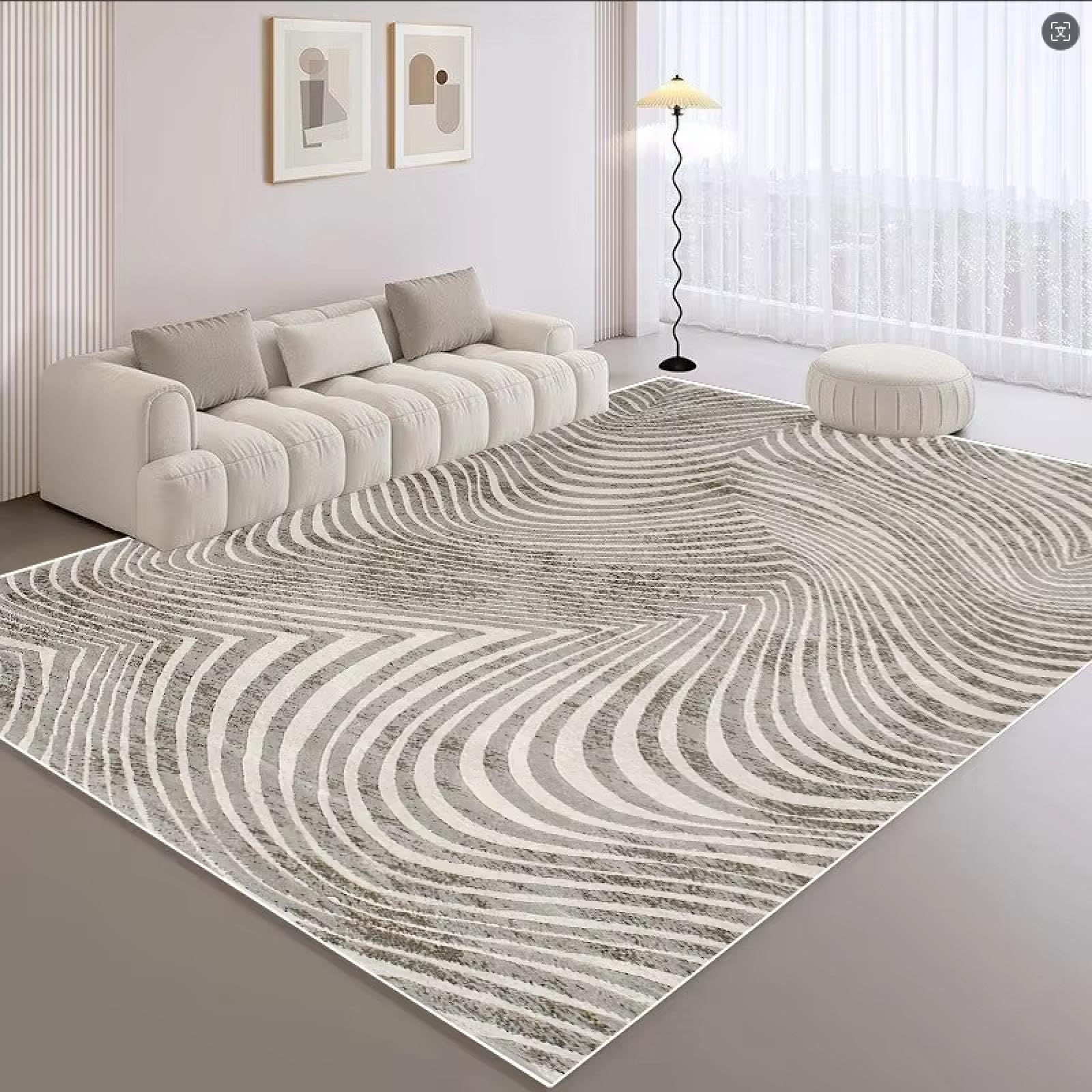 Tapis de maison moderne et abstrait antidérapant pour chambre et salon