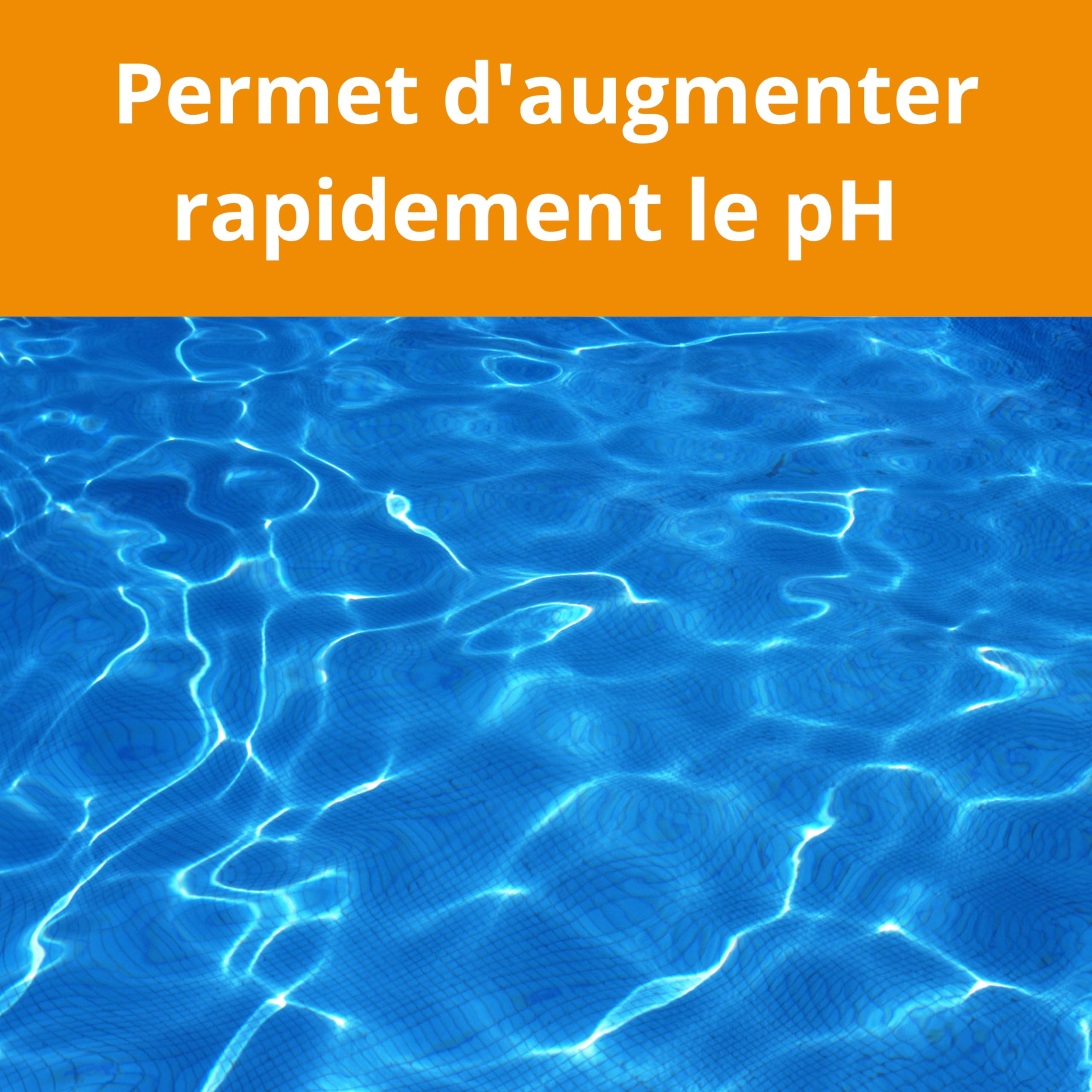 Ph Plus Piscine – Traitement Ph pour Piscine/Ph+ Liquide 5L– Permet d’Augmenter Rapidement Le Ph de l’Eau/Produit Fabriqué en France