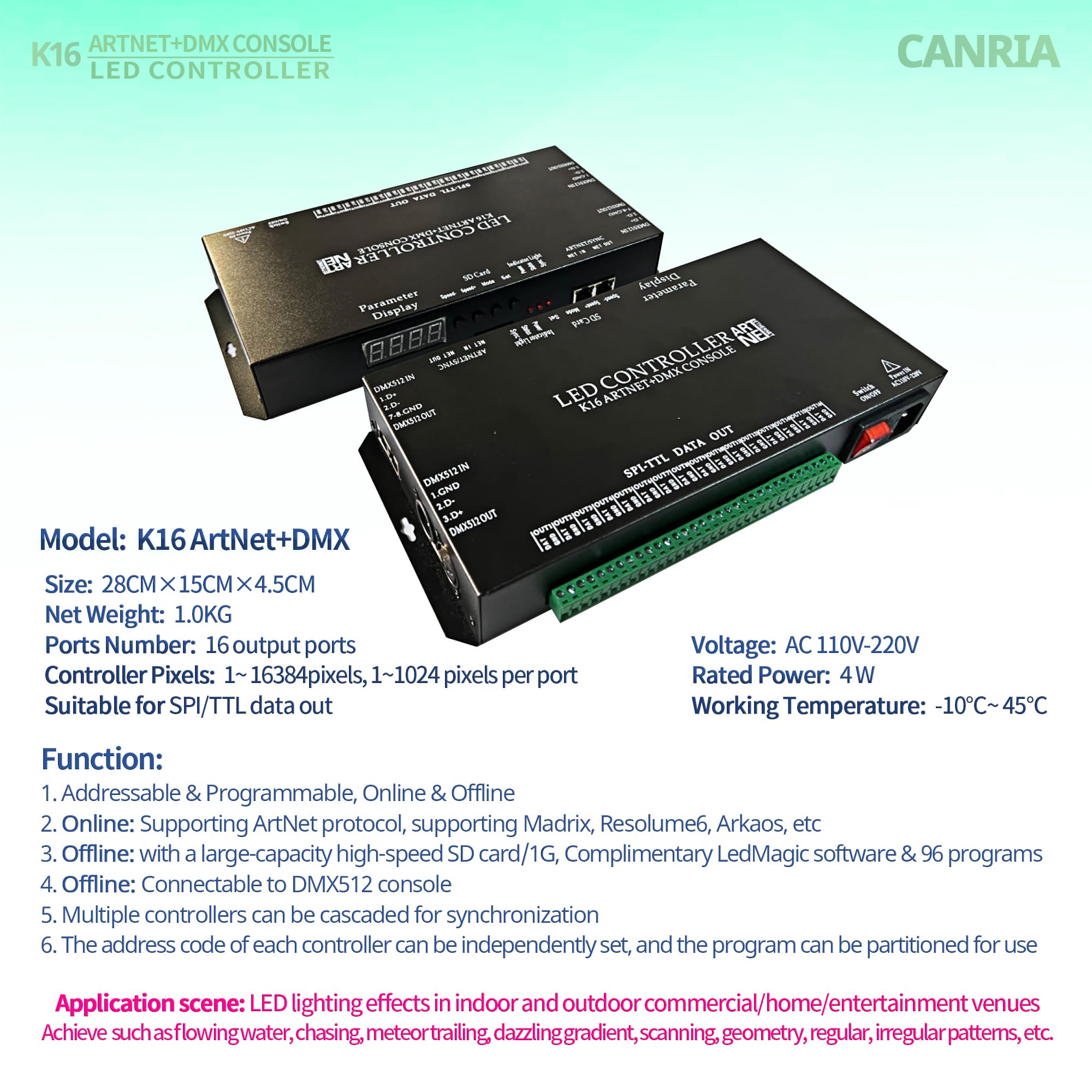 kii　18 未使用 Pentacon(Diaplan )80mmM42 Amazon.com: CANRIA K8 ARTNET+DMX CONSOLE LED CONTROLLER, Suitable