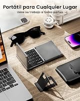 ProtoArc XK01 TP Vezeték nélküli összecsukható Bluetooth billentyűzet touchpaddal, szürke 4