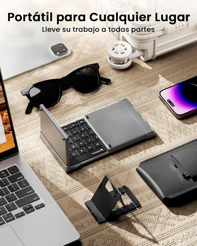 ProtoArc XK01 TP Vezeték nélküli összecsukható Bluetooth billentyűzet touchpaddal, szürke