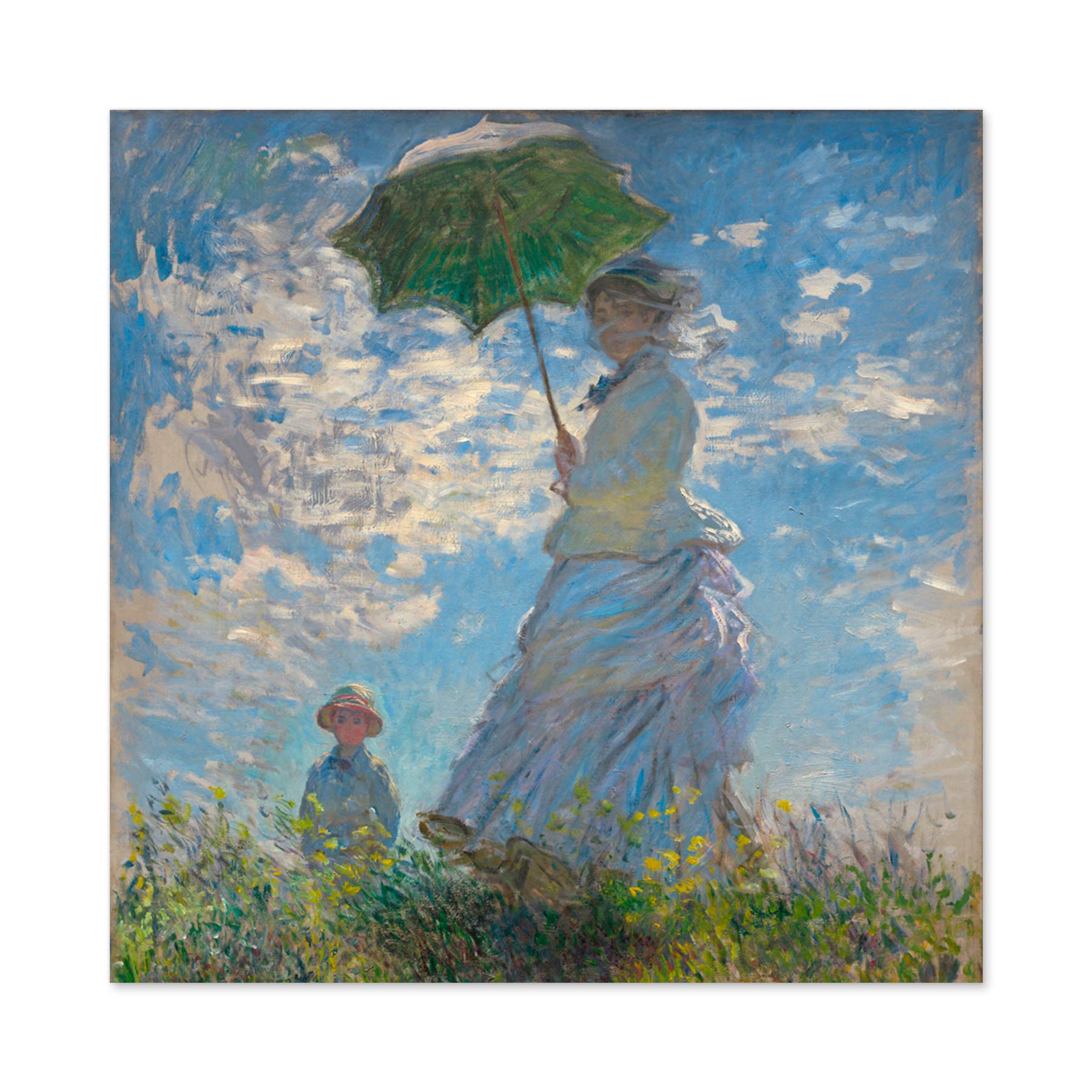 Amazon.co.jp: Claude Monet Woman With A Parasol Madame Monet And