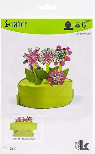 i-crafter Troqueles de metal, caja pops, base ovalada