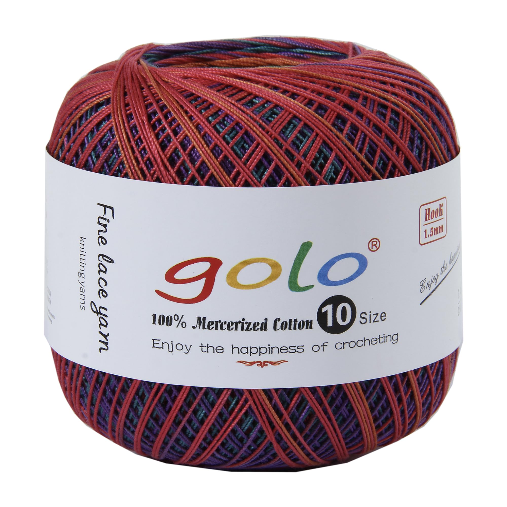 golo Crochet Thread Size 10 Yarn for Hand Knitting Lace Yarn D611 — image 1