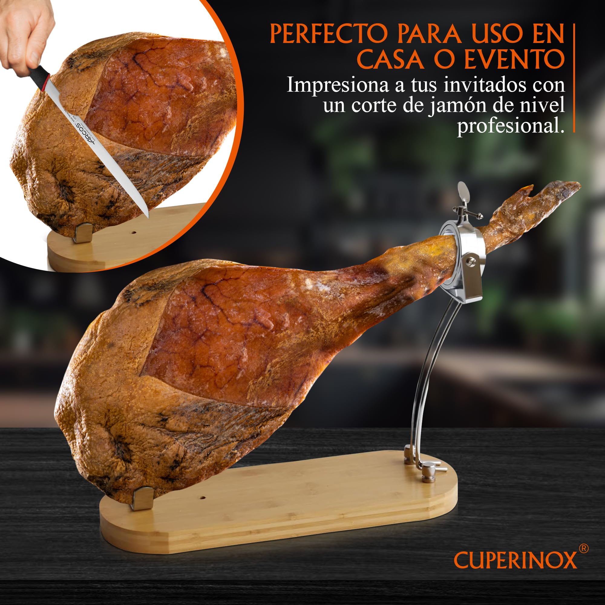 Jamonero | Jamonero Giratorio | Tabla Cortar Jamon | Jamoneros Profesional | Jamonero Plegable | Tabla Jamon | Cortador de Jamon