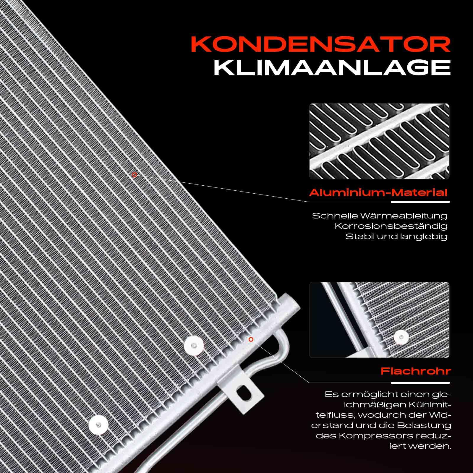 Frankberg Kondensator Klimaanlage mit Halter & Trockner 4L0260401A
