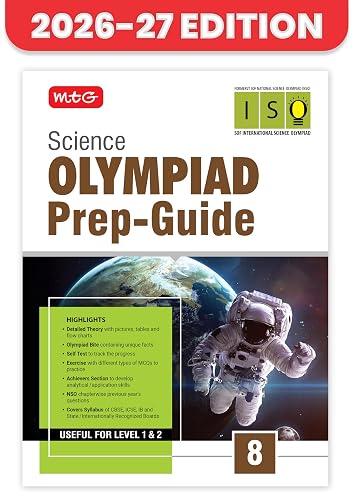 MTG Science (ISO) Olympiad Prep Guide Class 8 | Detailed Theory, Exercise with Self Test For Practice | SOF Olympiad Books For Exam 2026-27 (Useful For Level-1 & 2)
