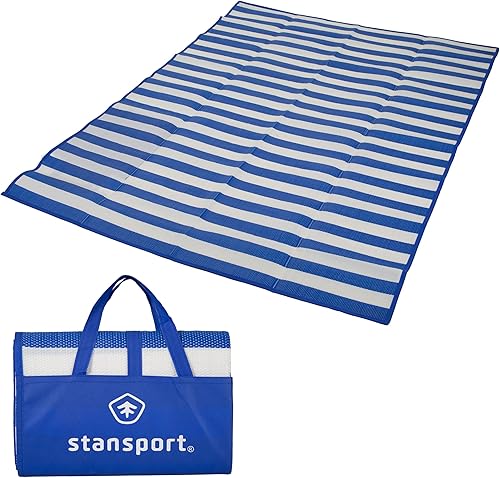 Stansport Alfombra de paja Tatami 60 pulgadas de largo x 78 pulgadas de ancho Azul,Verde,Rojo -