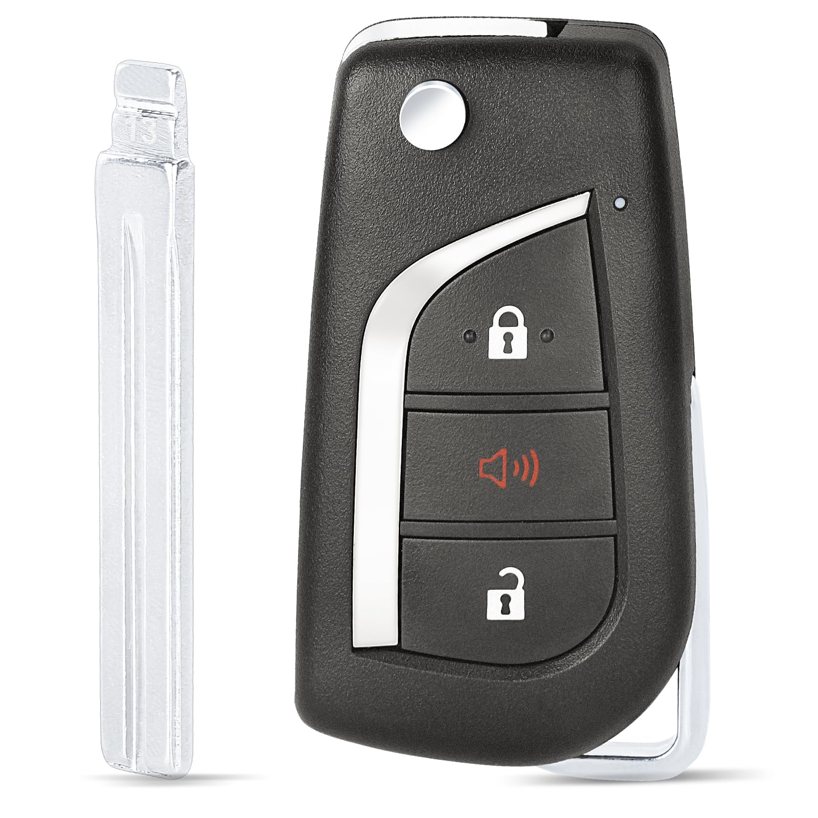 Amazon.com: Yewong Keyless Remote Flip Car Key Fob Fit for